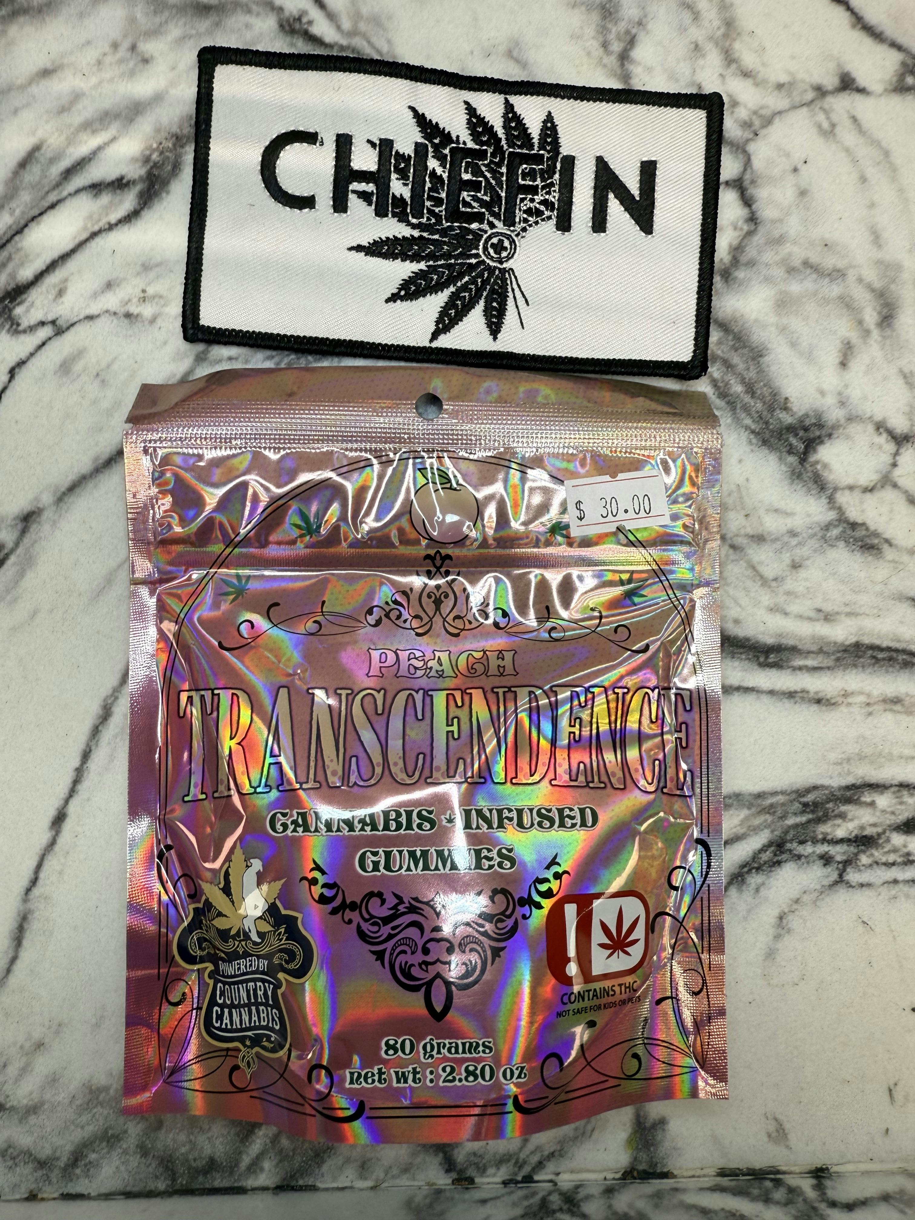 Transcendence 1,000mg Gummies Peach