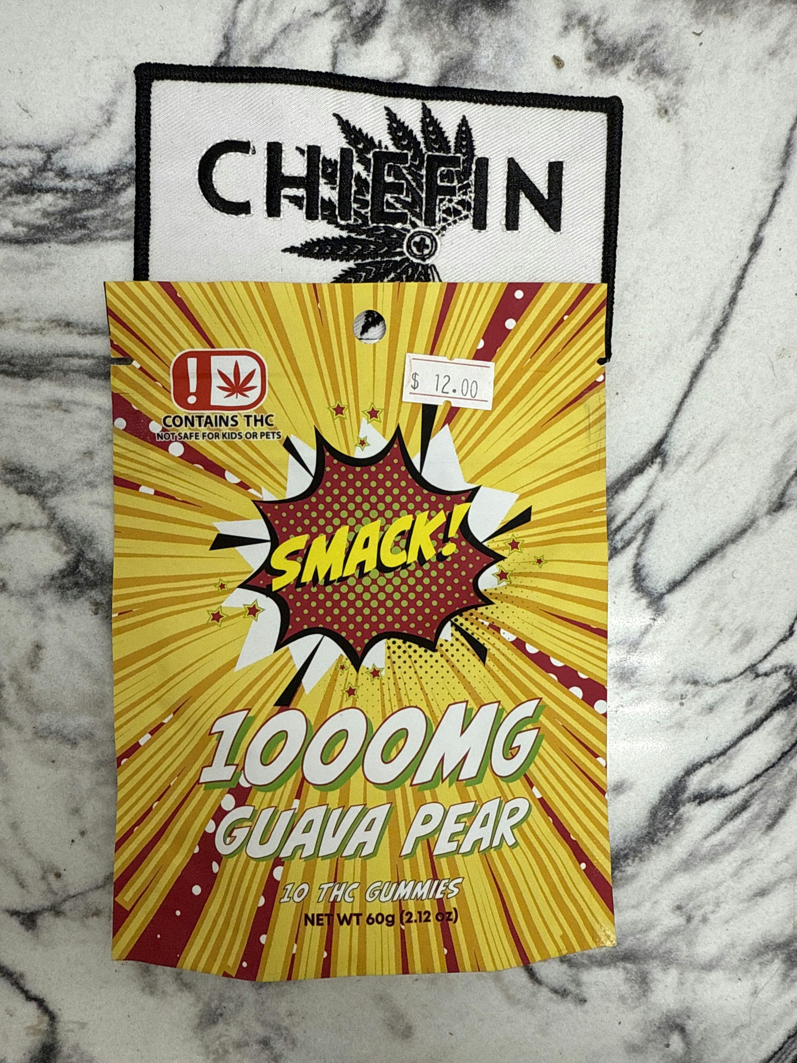 Smack! | Guava Pear Gummies | 10ct | 1000mg