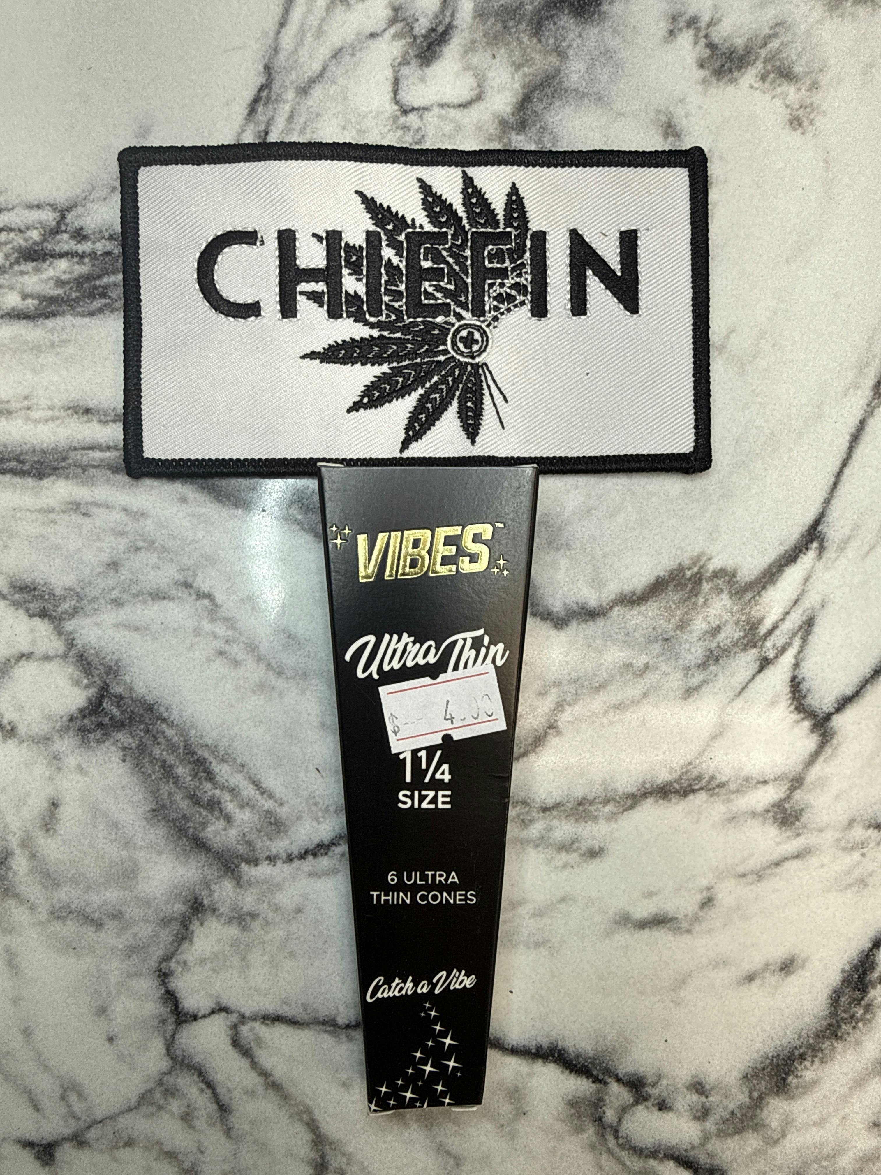 Vibes Rolling Papers 1.25" Ultra Thin Cones (Black) *21+ NO MED CARD NEEDED*