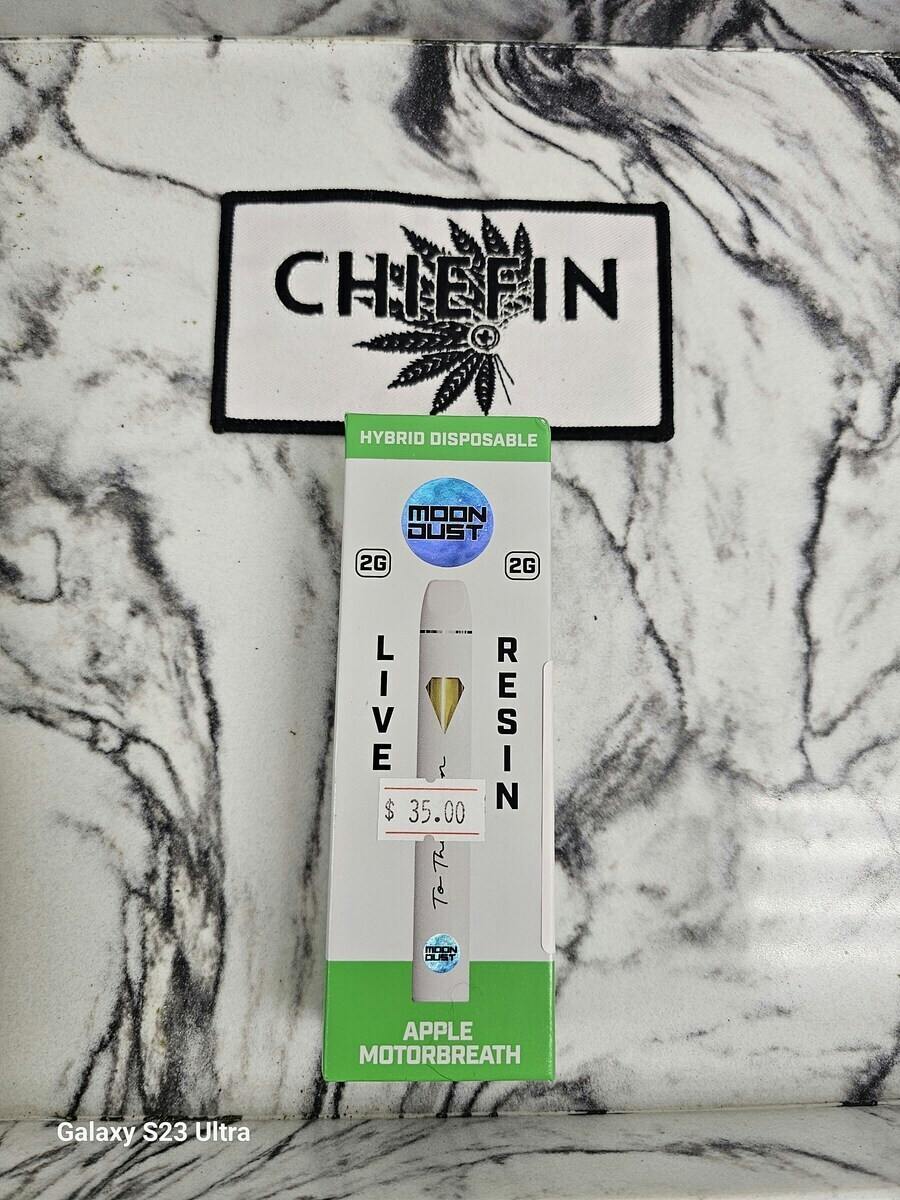 Moon Dust | Apple Motorbreath | Live Resin Disposable | 2g
