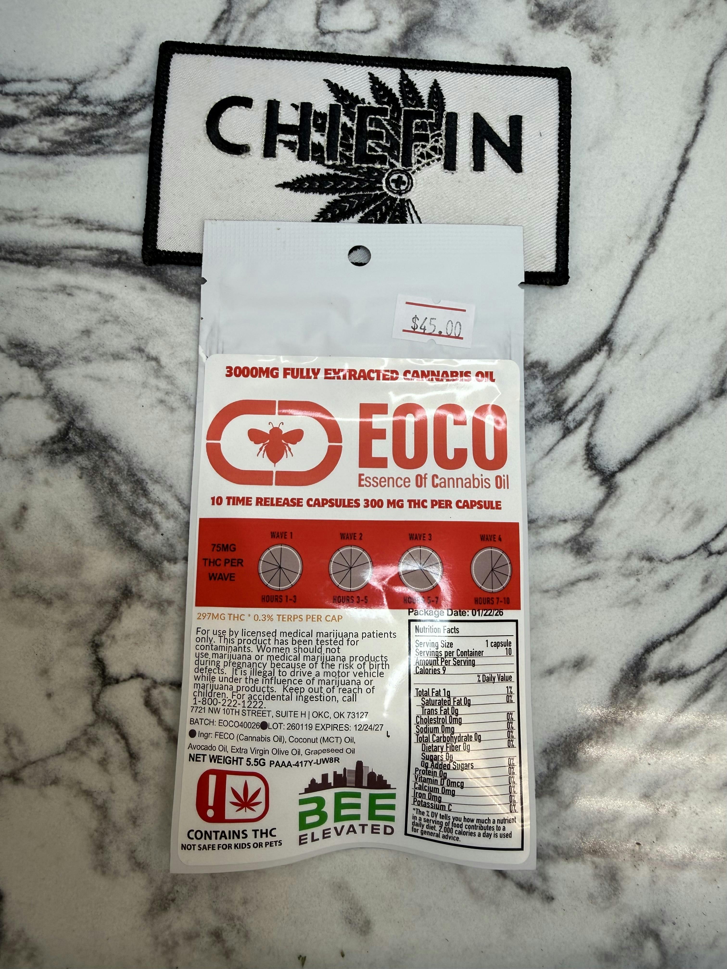 Bee Elevated EOCO 300mg Time Release Capsules