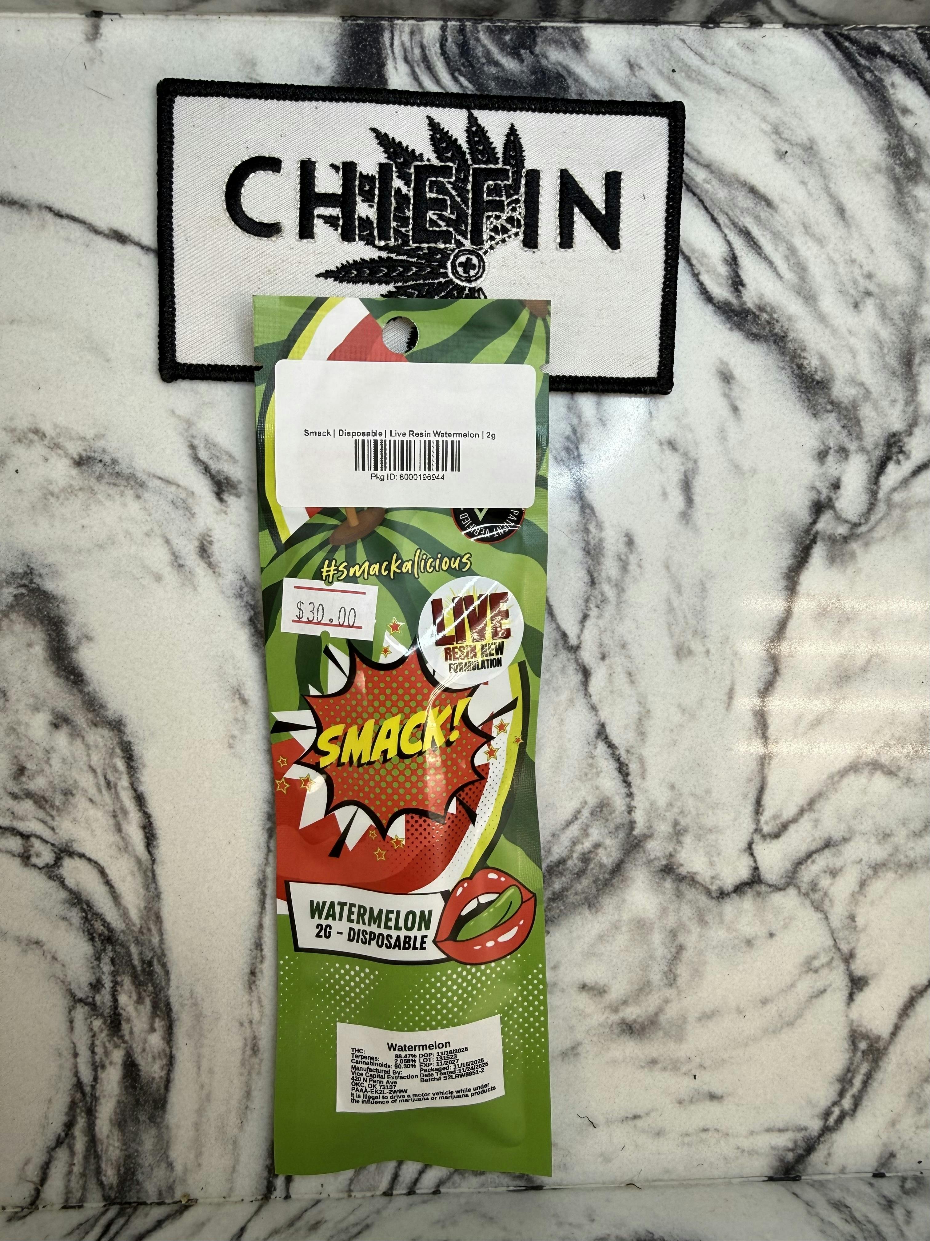 Smack | Disposable | Live Resin Watermelon | 2g