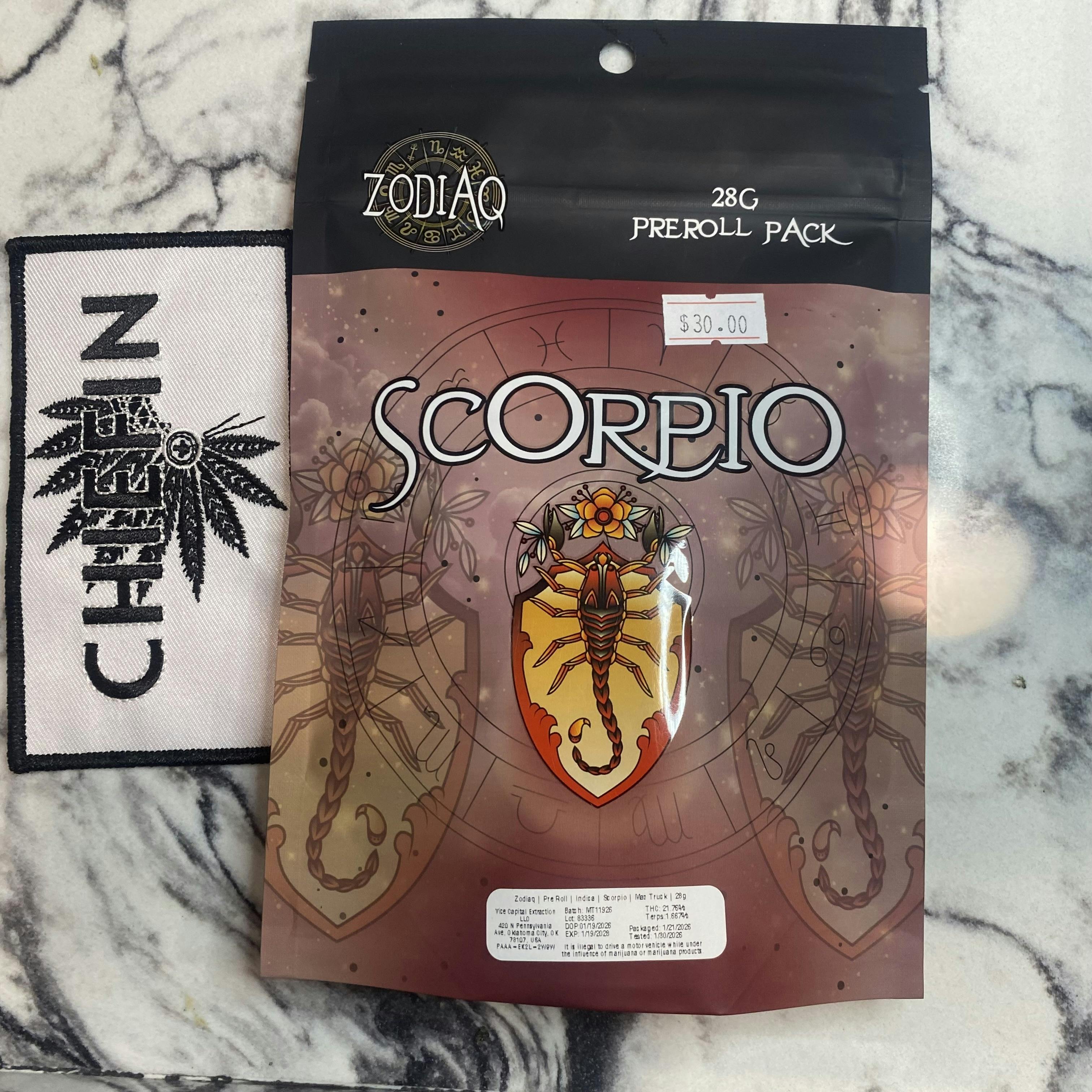 Zodiaq | 28g Pre Roll Pack | Mac Truck