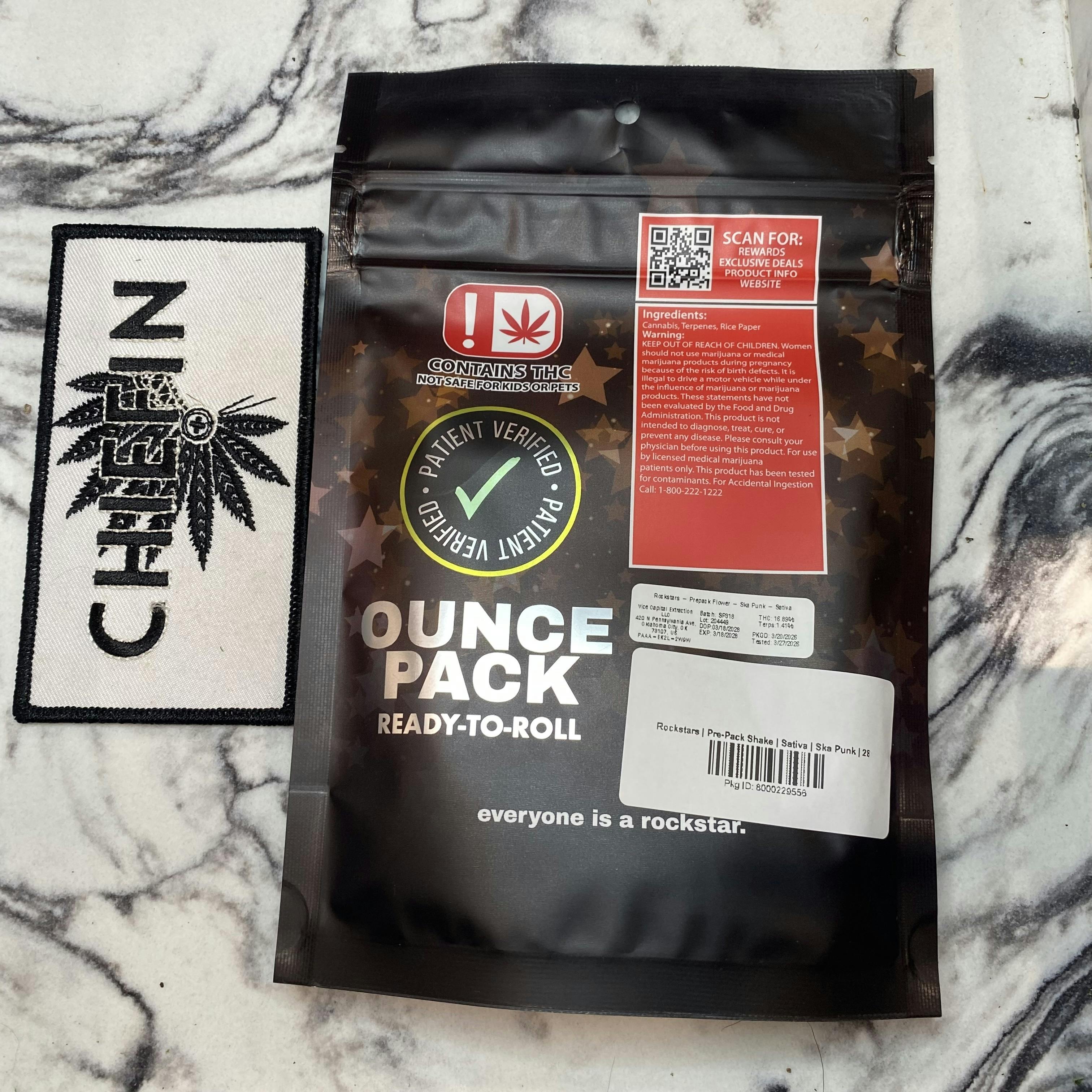 Rockstars | Pre-Pack Shake | Sativa | Ska Punk | 28g