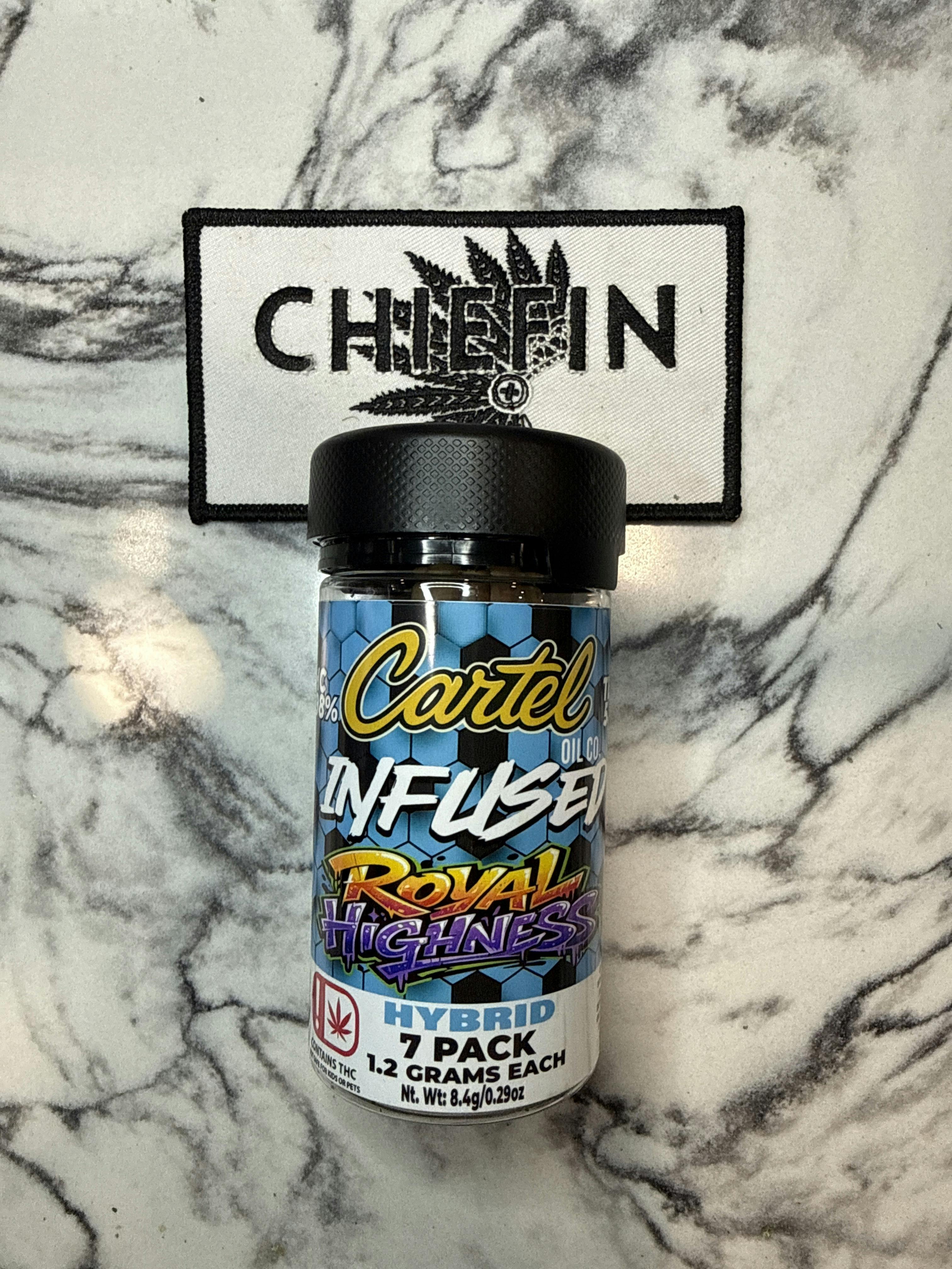 Cartel Oil Co | Infused Pre-Roll Bundle | Hybrid | Royal Highness | 8.4g