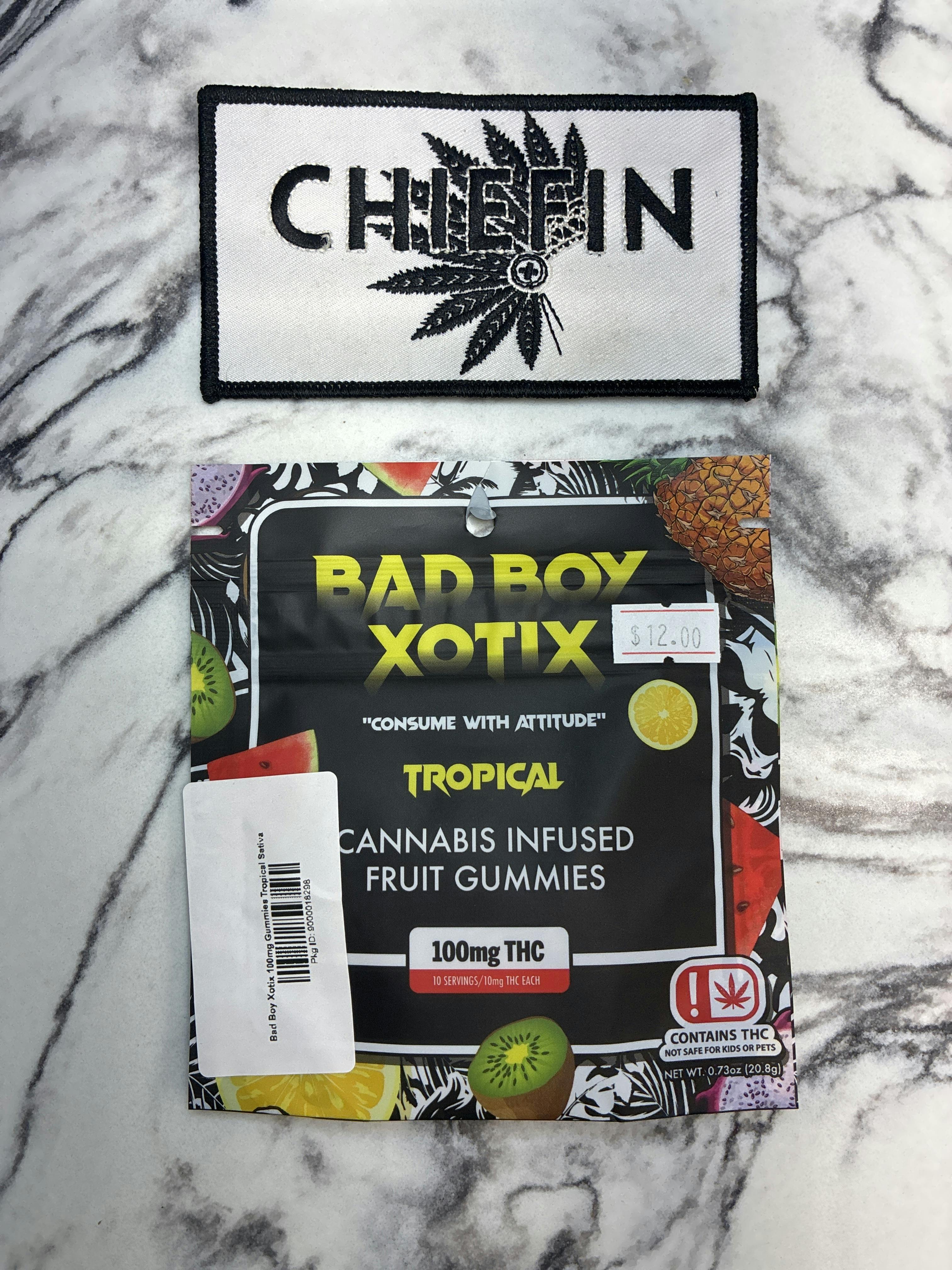 Bad Boy Xotix 100mg Gummies Tropical Sativa