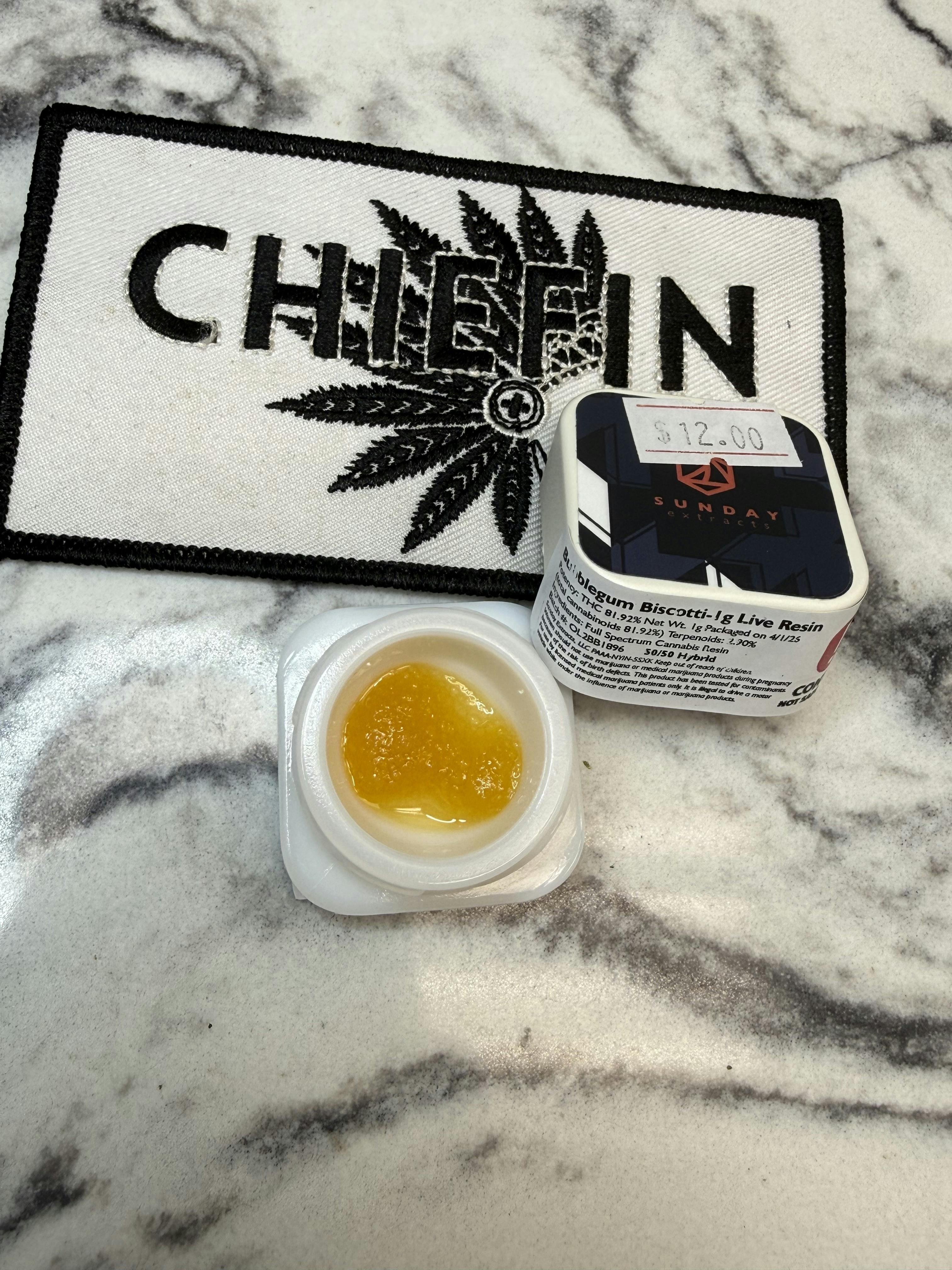 1g Concentrate Bubblegum Biscotti (Live Resin)
