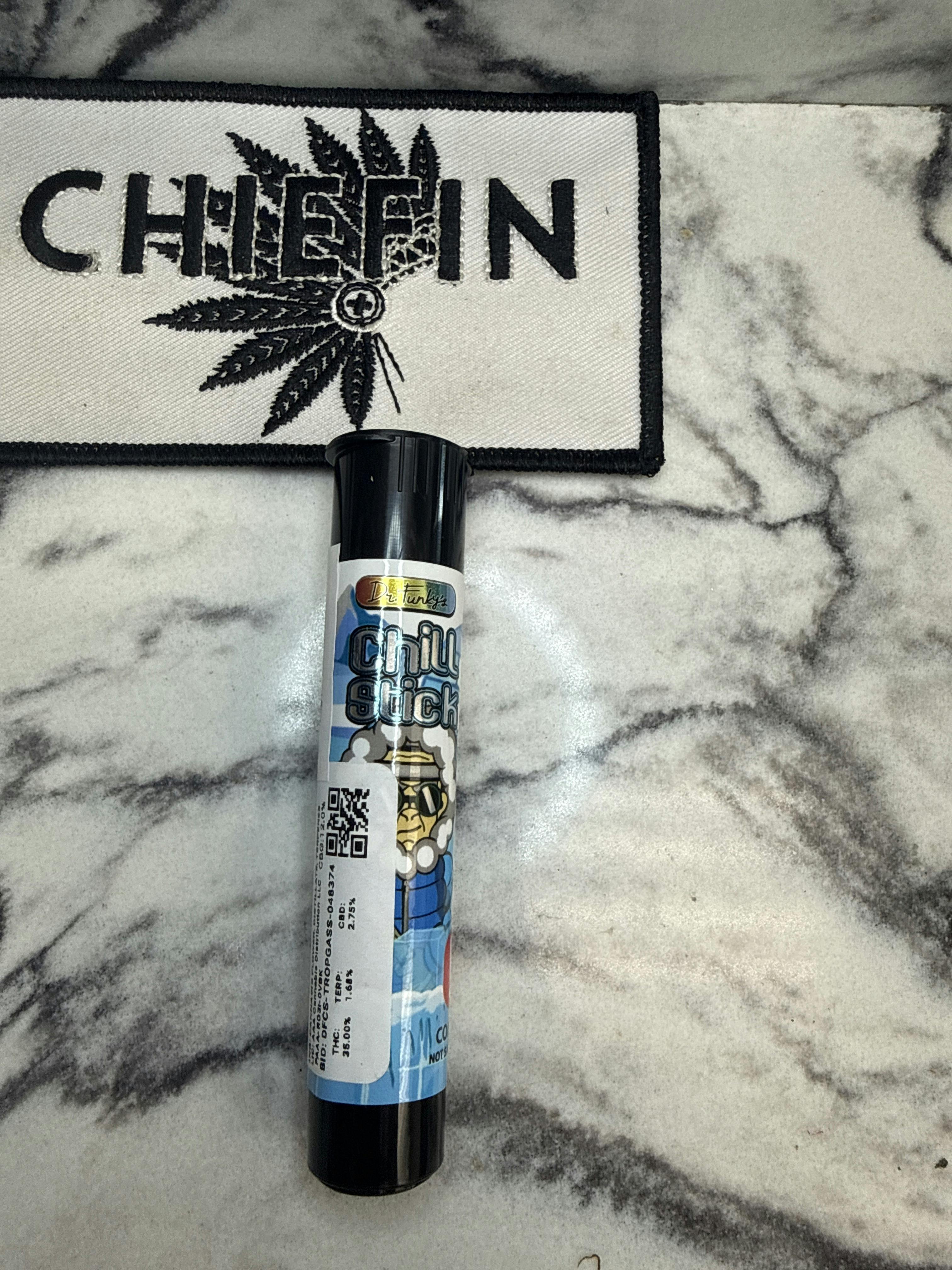 [Pre-Roll Infused] Dr. Funky's Chill Stick Tropicana Gasss CBG/CBD 0.6g [Sativa]