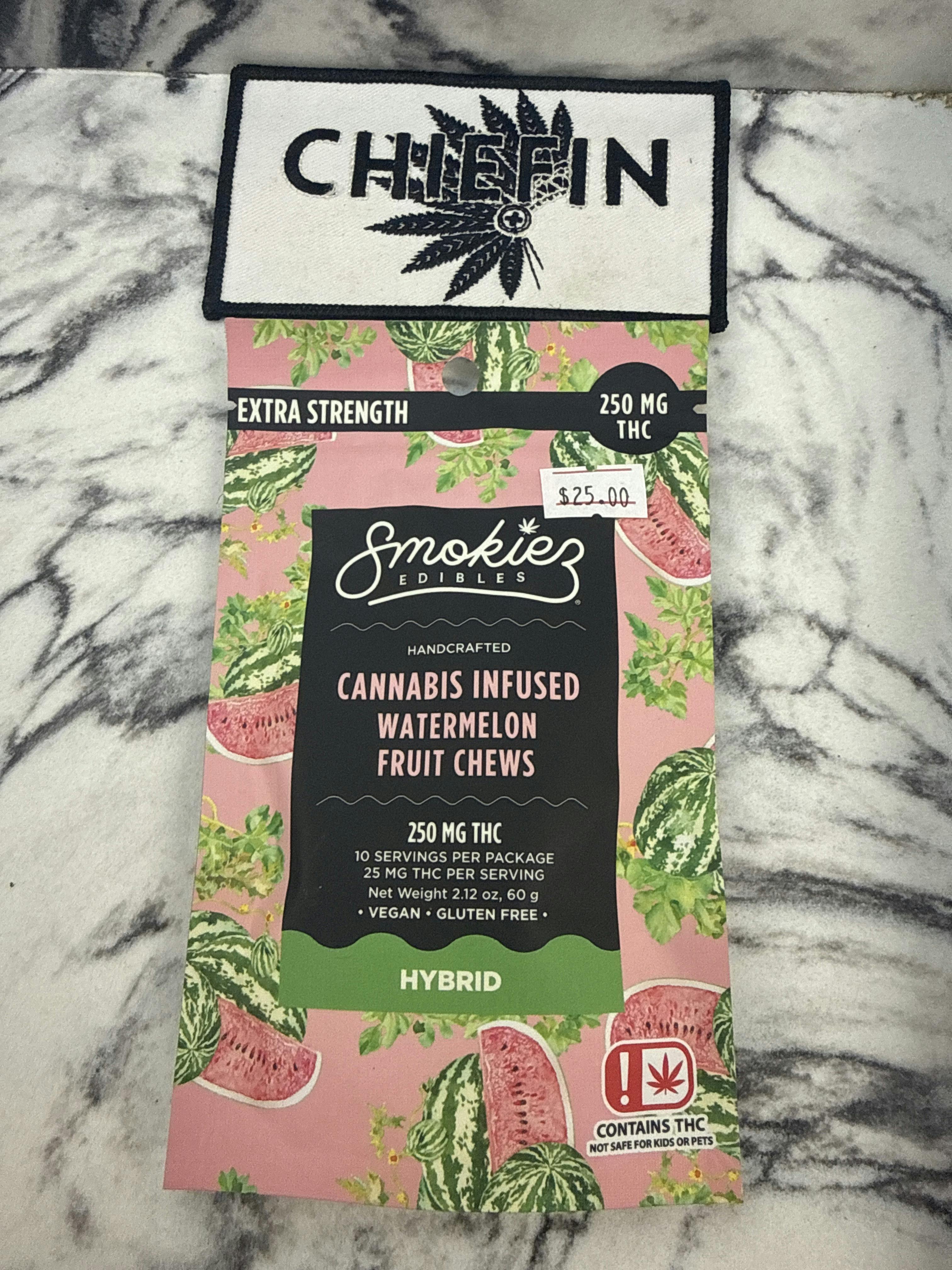 Watermelon Fruit Chews | 250mg | 10ct | 25mg/ea