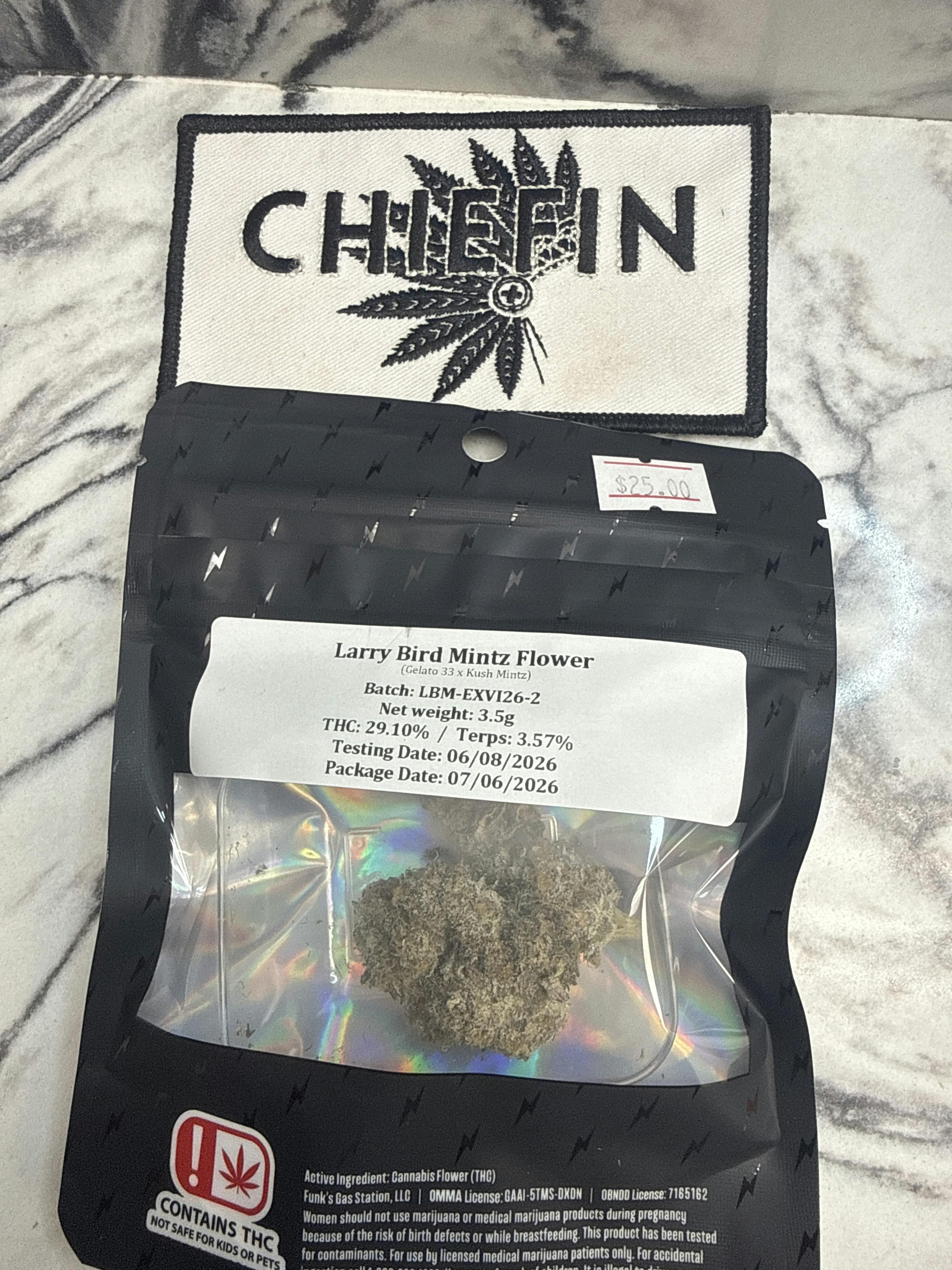 Funk Gas Station Larry Bird Mintz 3.5g (Gelato 33 x Kush Mintz) Indica