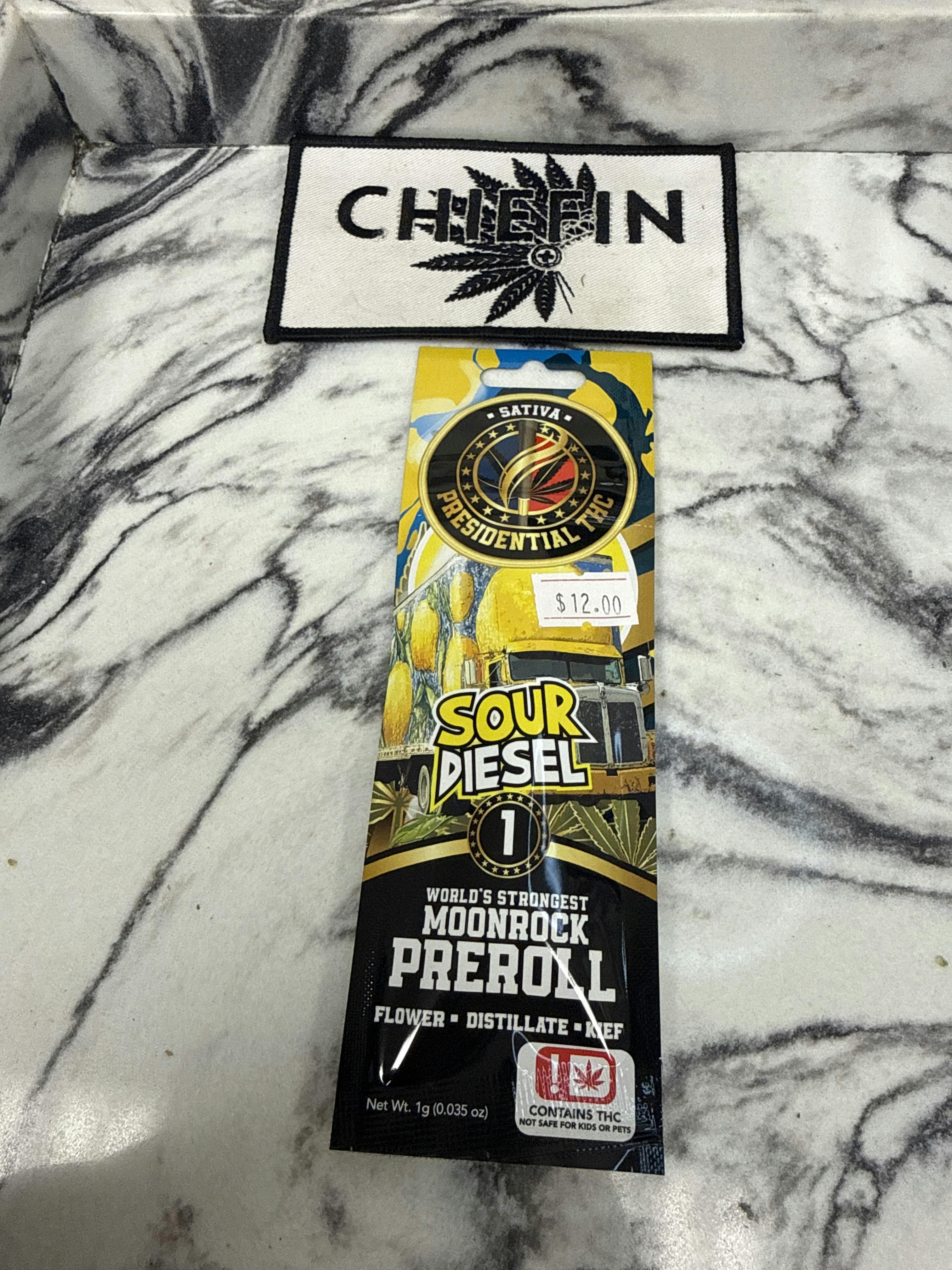 Presidential Moon Rock Preroll 1g - Sour Diesel