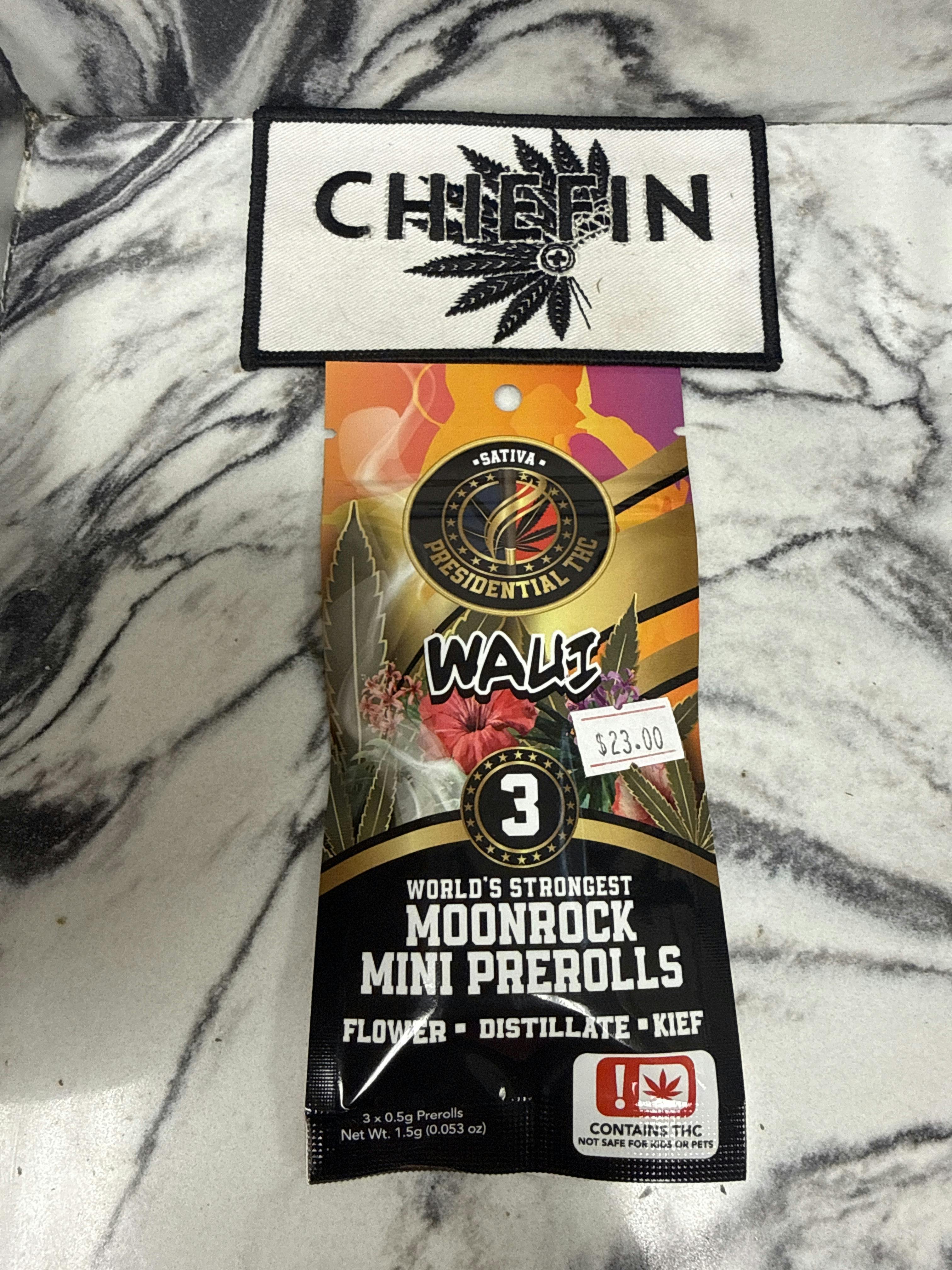 Presidential Moon Rock Mini Blunts 3pk 0.7g each - Waui