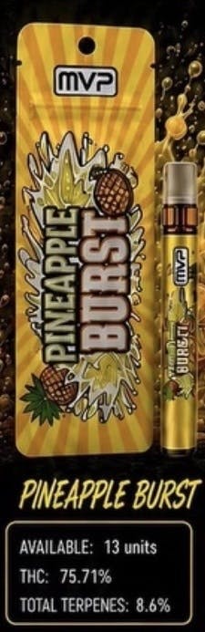 MVP - 0.5 Live Rosin Dispo - Pineapple Burst - .5g