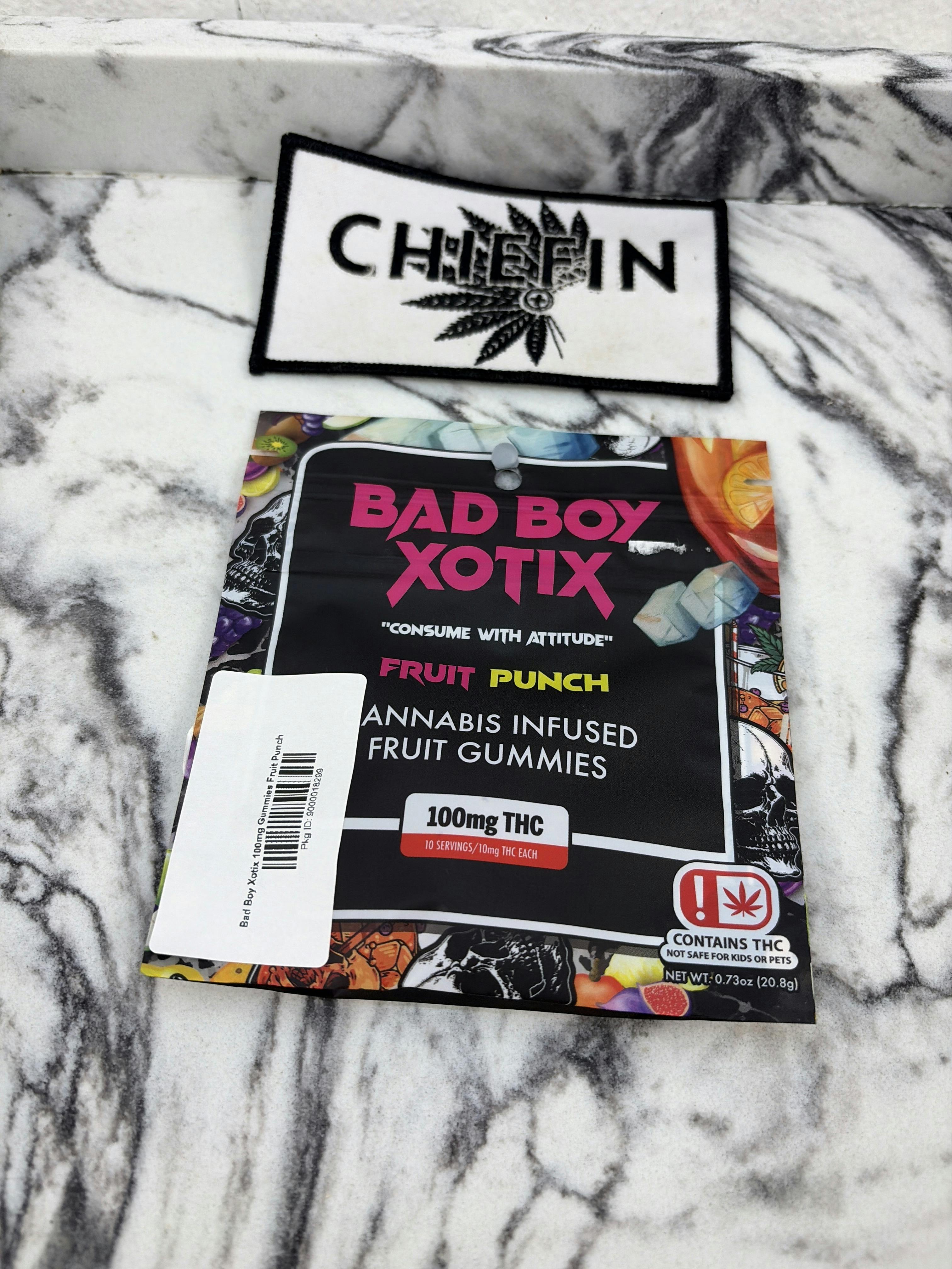 Bad Boy Xotix 100mg Gummies Fruit Punch
