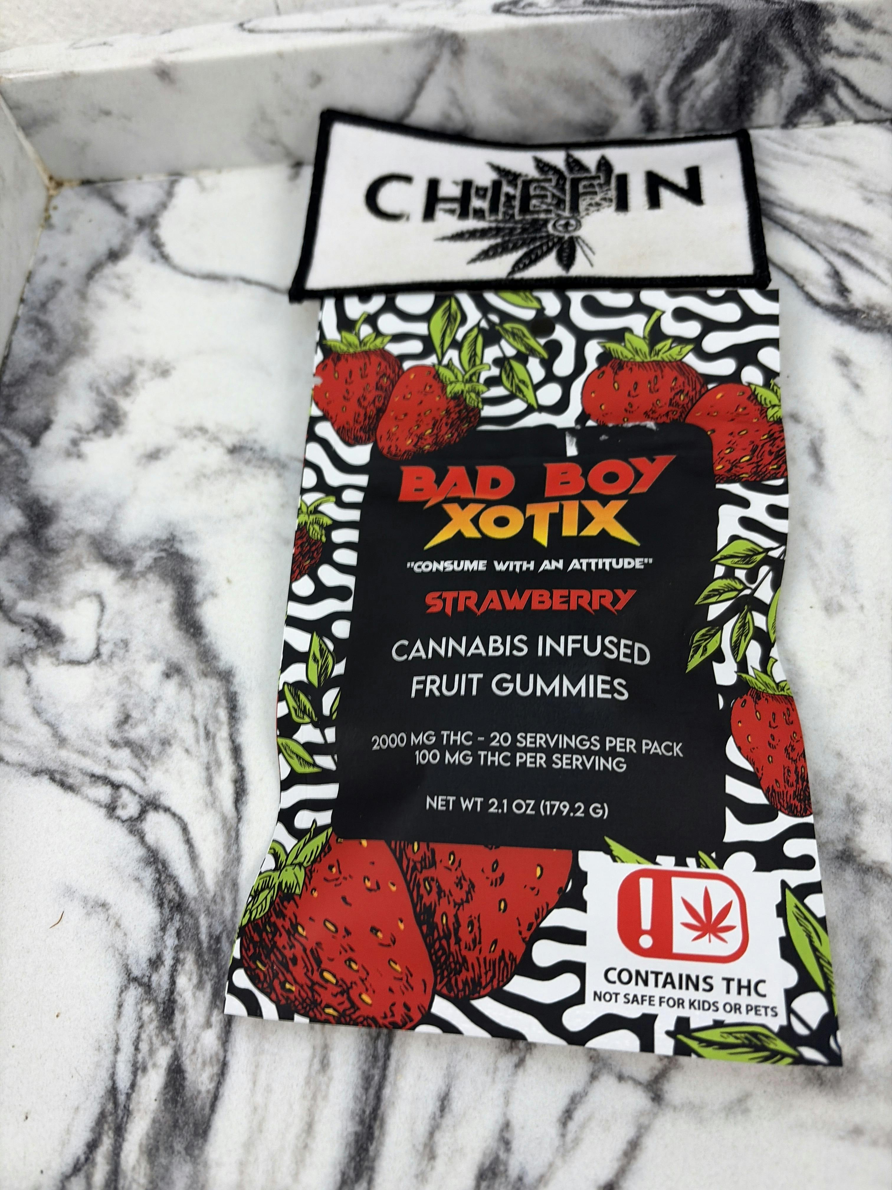 Bad Boy Xotix 2000mg Strawberry | 20pk | 2000mg/ea