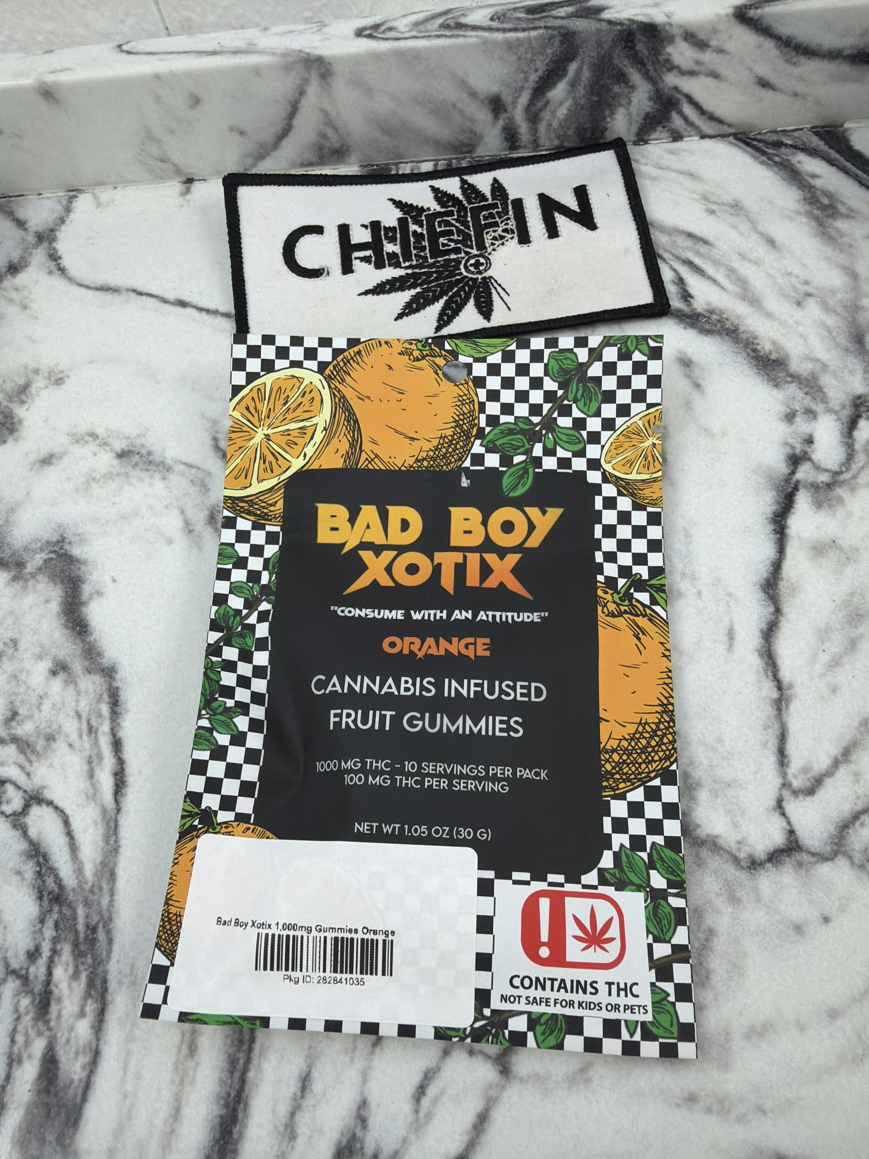 Bad Boy Xotix 1,000mg Gummies Orange