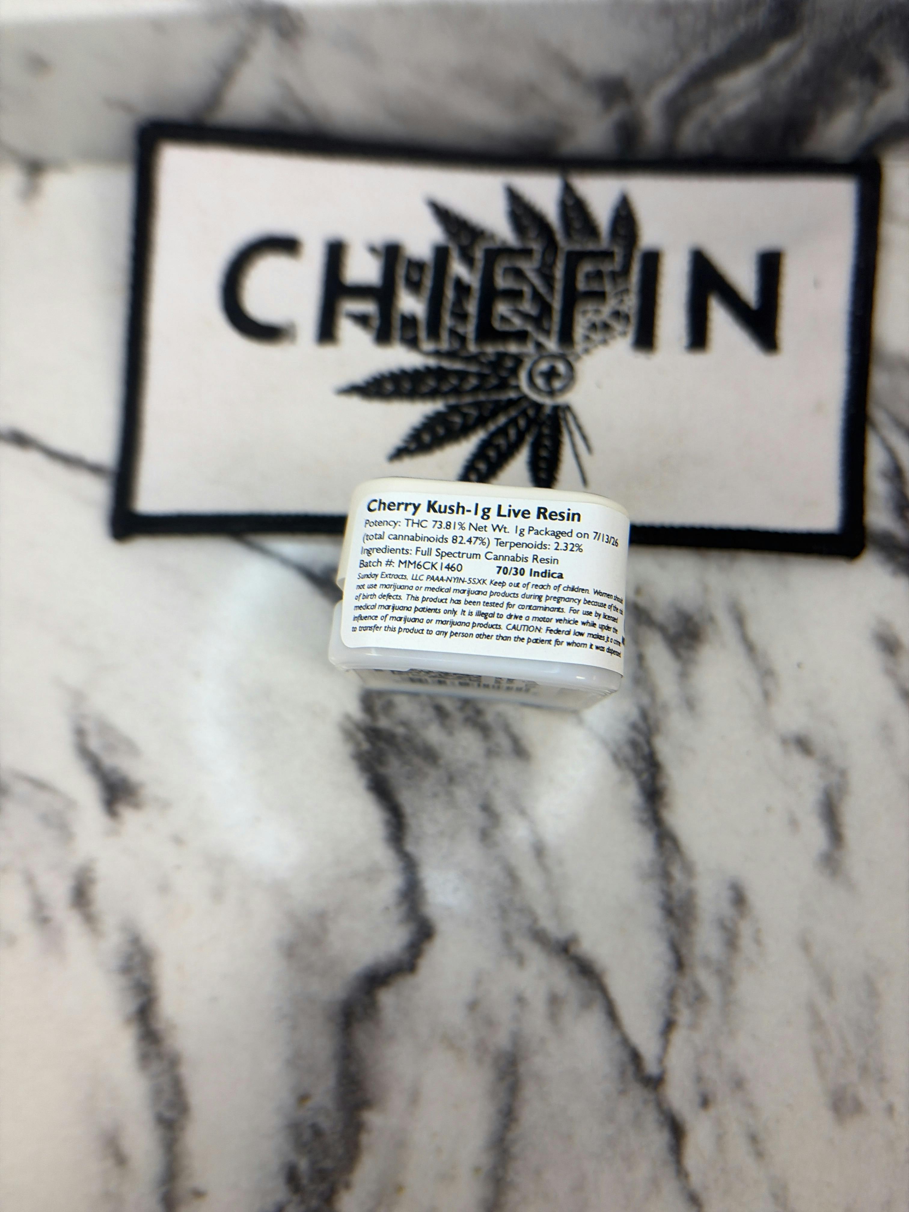 Sunday 1g Concentrate Cherry Kush (Live Resin)