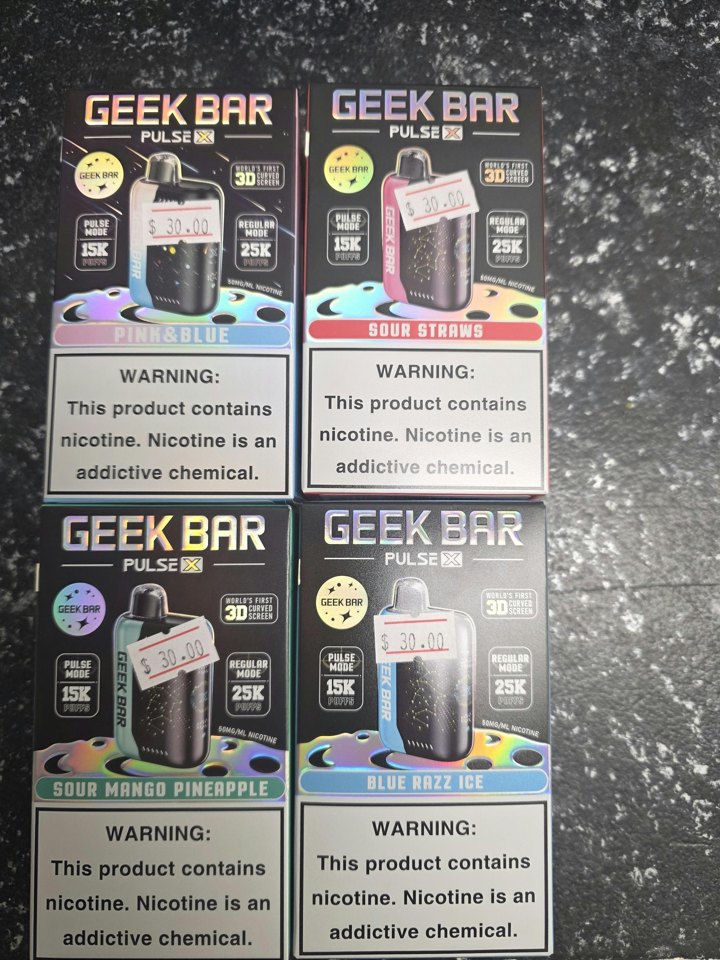 GEEK BAR PULSE X 25K PUFF *21+ No Med Card Required*