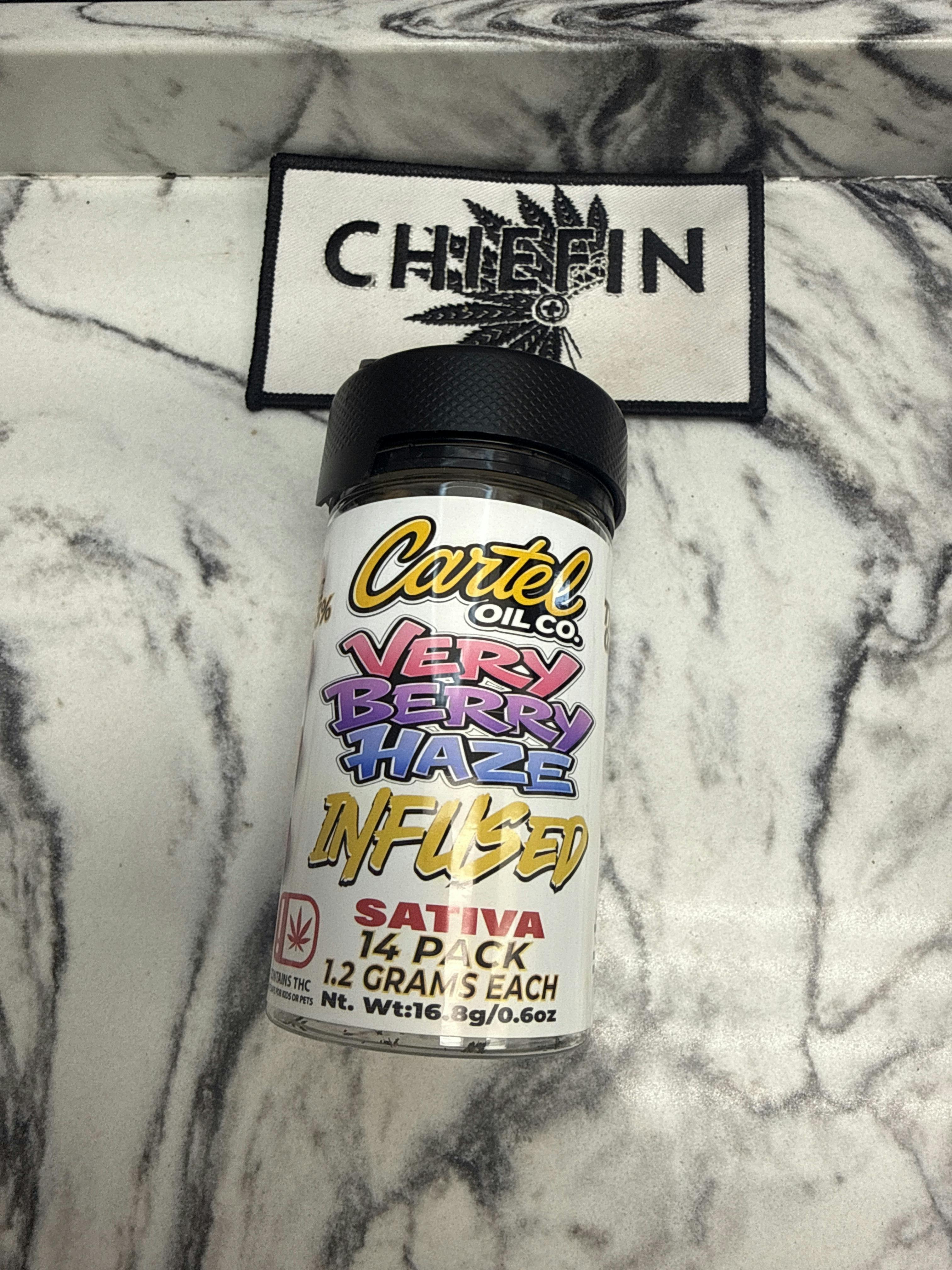 Cartel Oil Co | Very Berry Haze | Infused Joints | 1.2g each | 14pk
