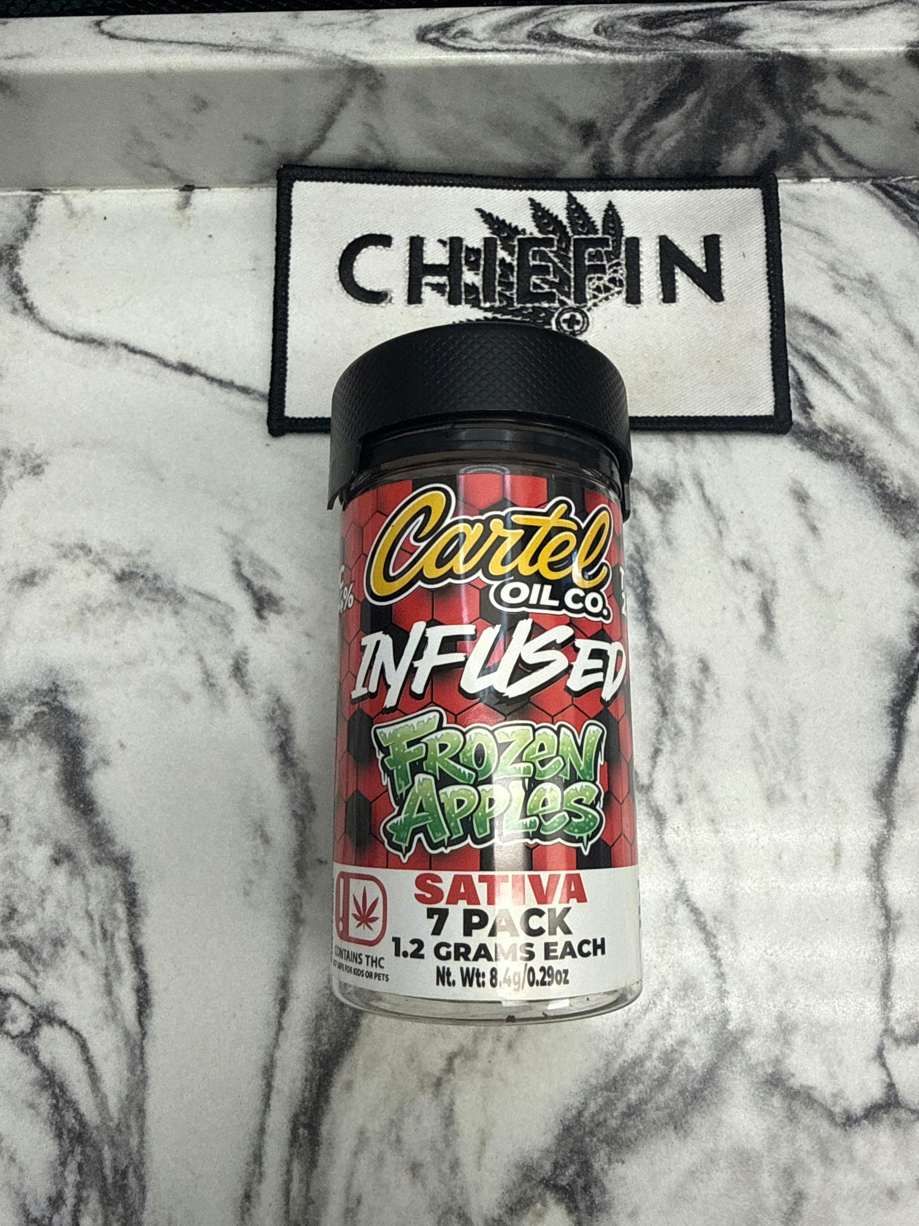 Cartel Oil Co | Infused Pre-Roll Bundle | Frozen Apples | 8.4g