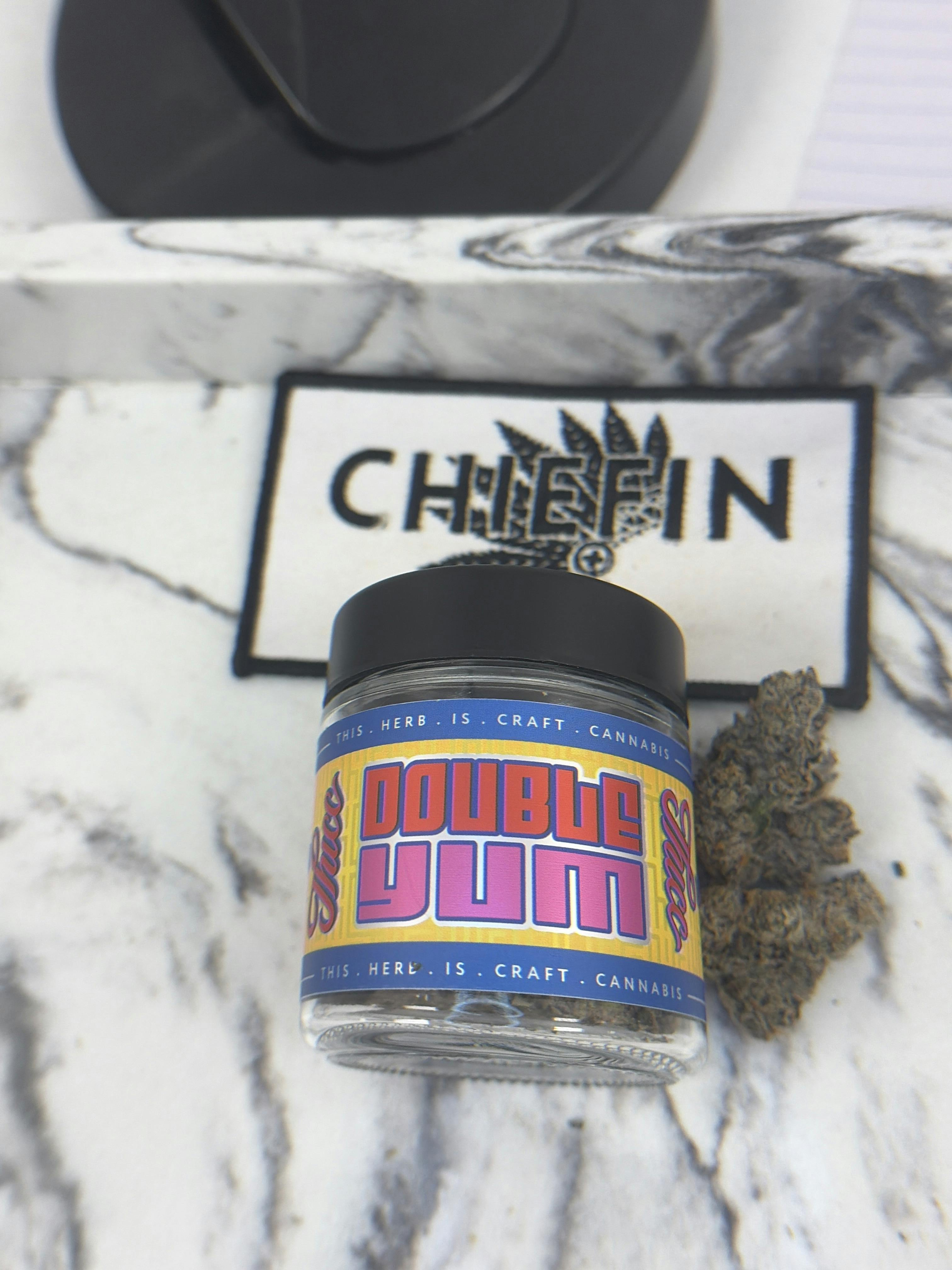 Double Yum (Thicc) 3.5 Prepack Indica (Bubblegum Runtz x Bubblegum Sherb)