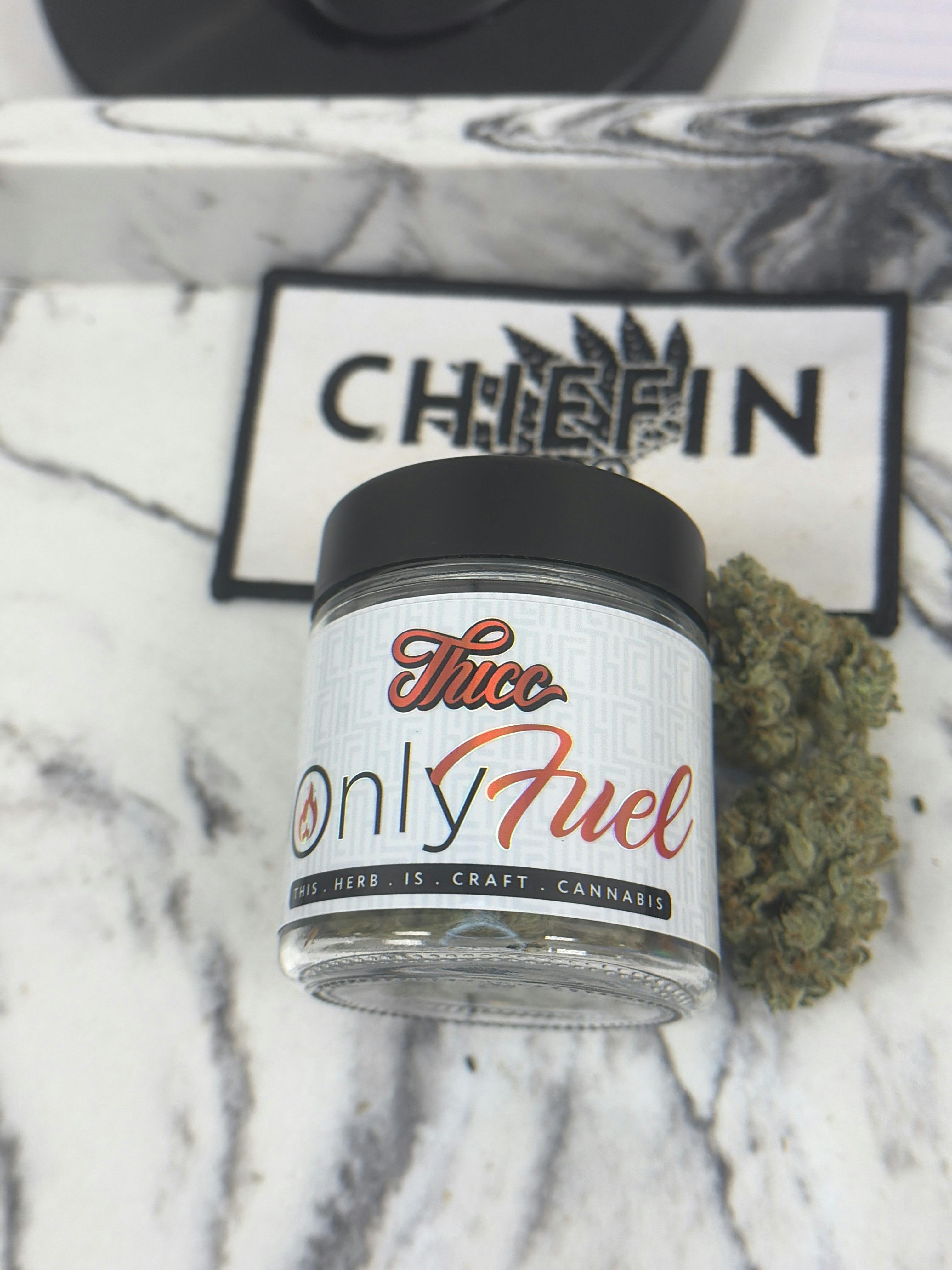 Only Fuel 3.5g Prepack by. Thicc (Sativa) (Lemon Fuel OG x Tornado Breath)