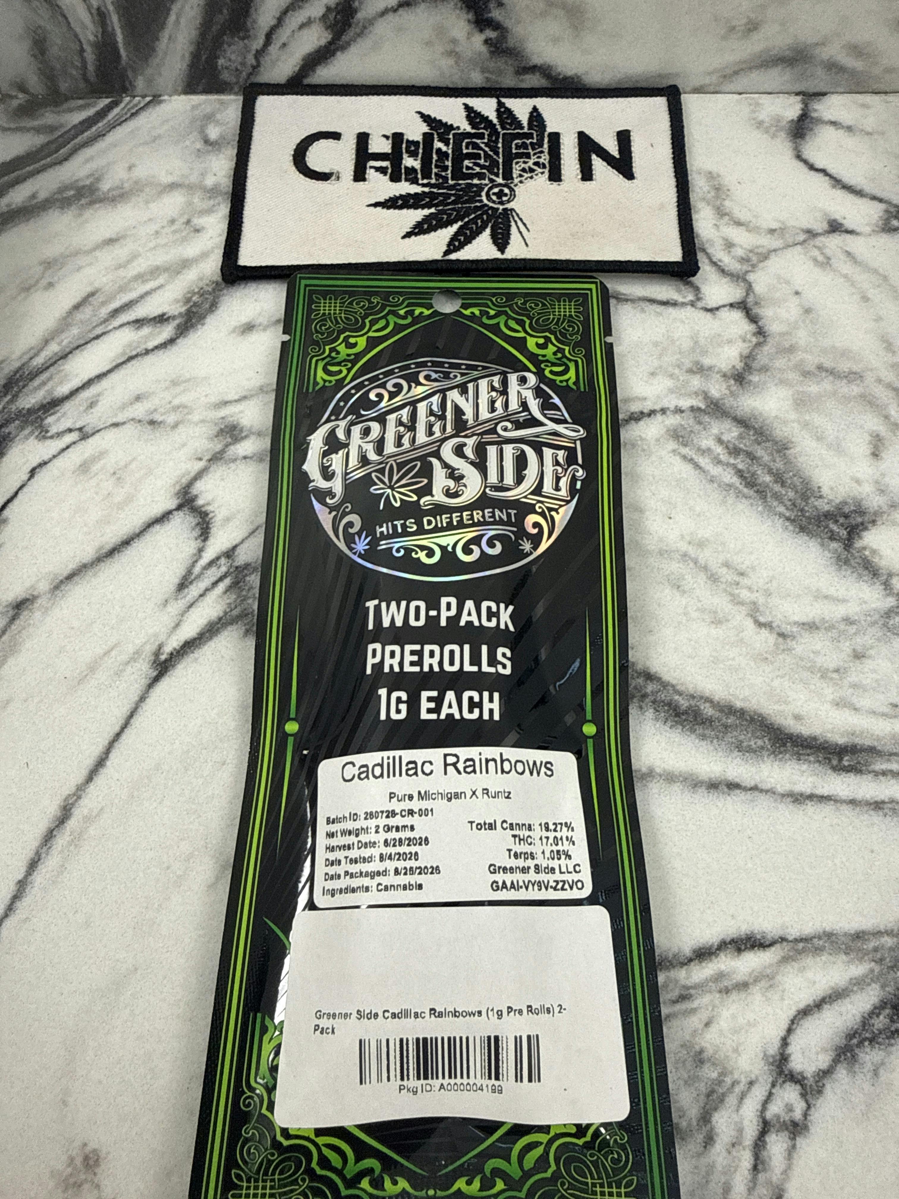 Greener Side Cadillac Rainbows (1g Pre Rolls) 2-Pack