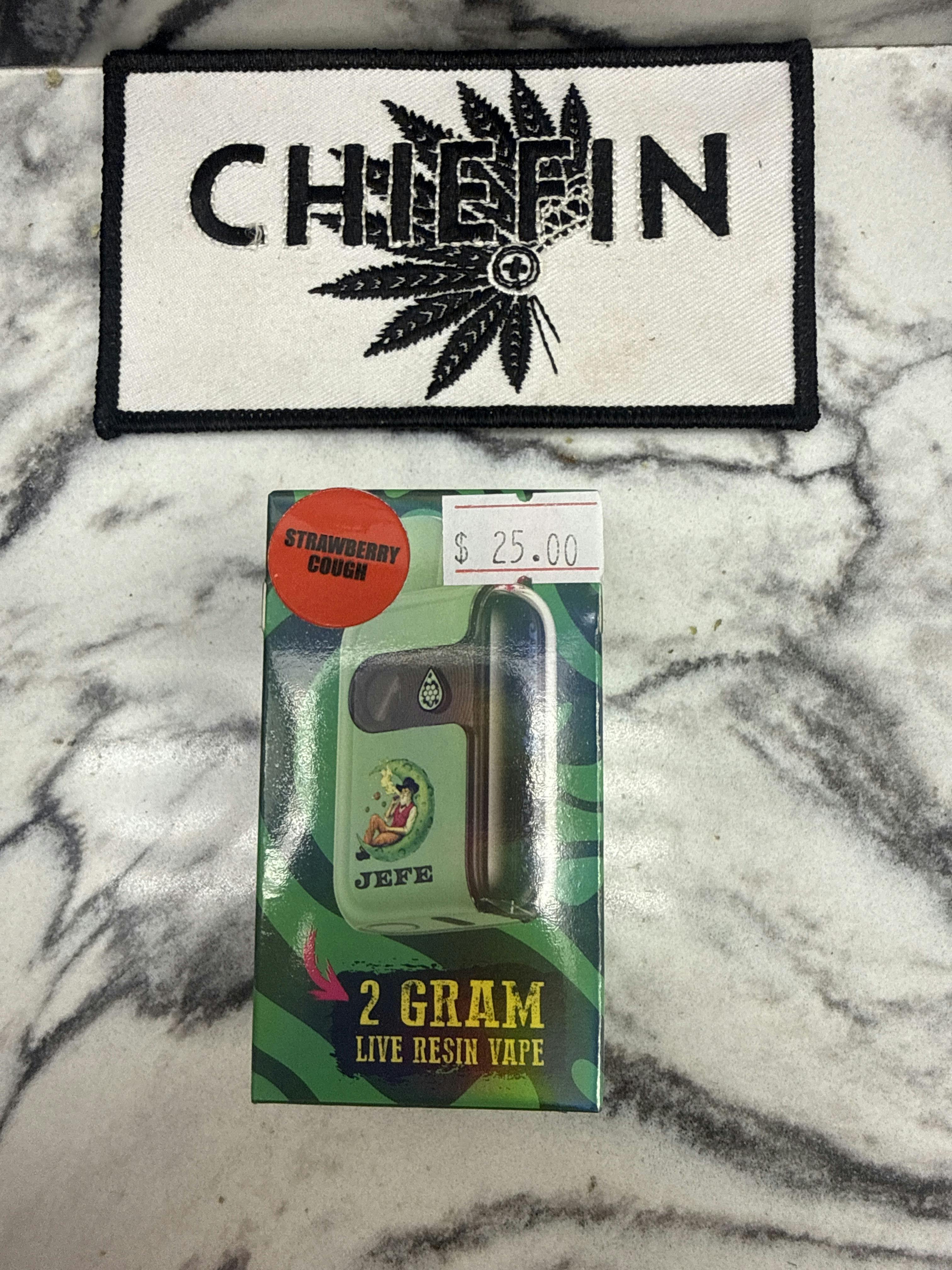 Noble Jefe Live Resin All In One Disposable - Strawberry Cough - 2 Grams