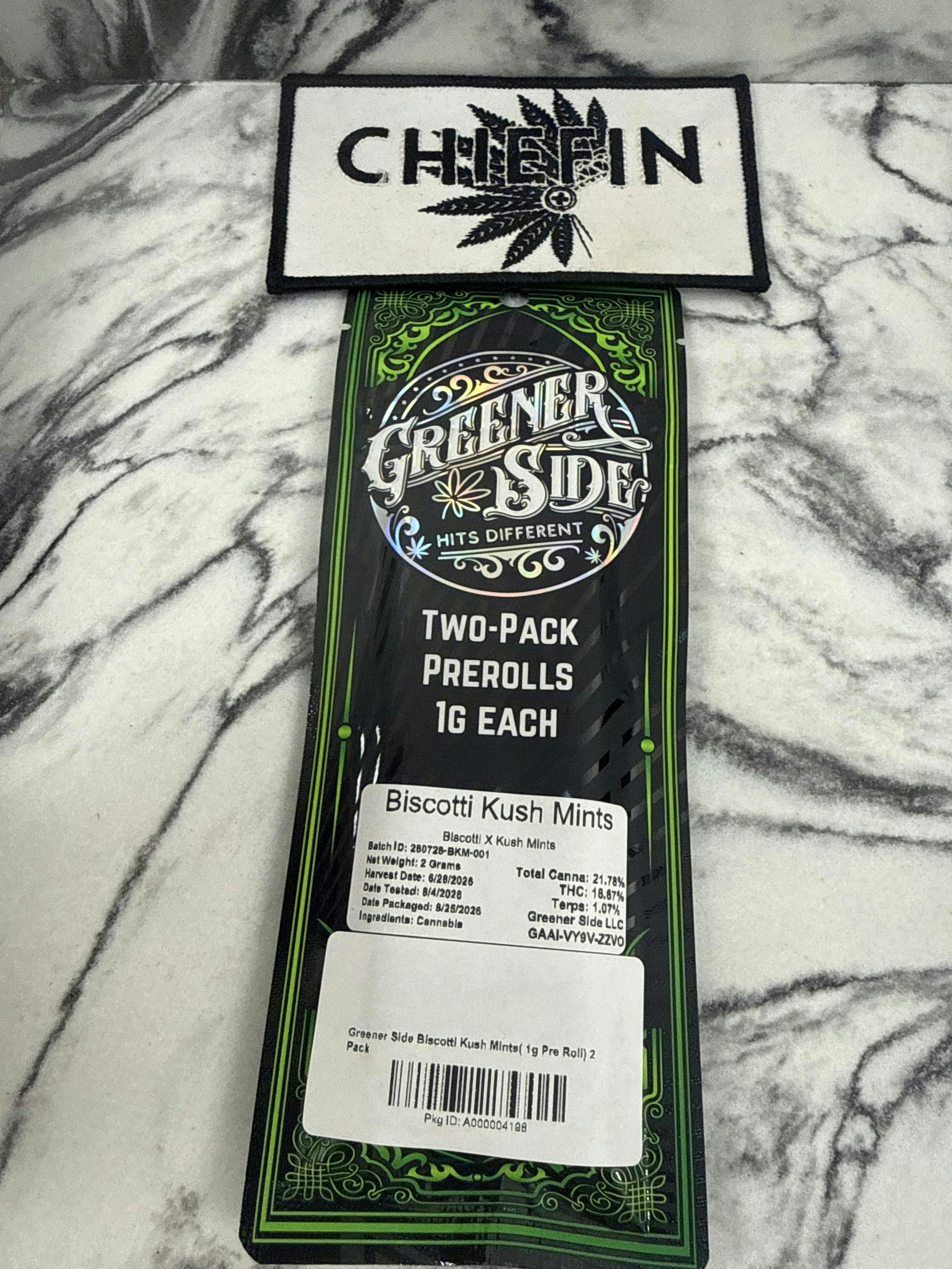 Greener Side Biscotti Kushmints