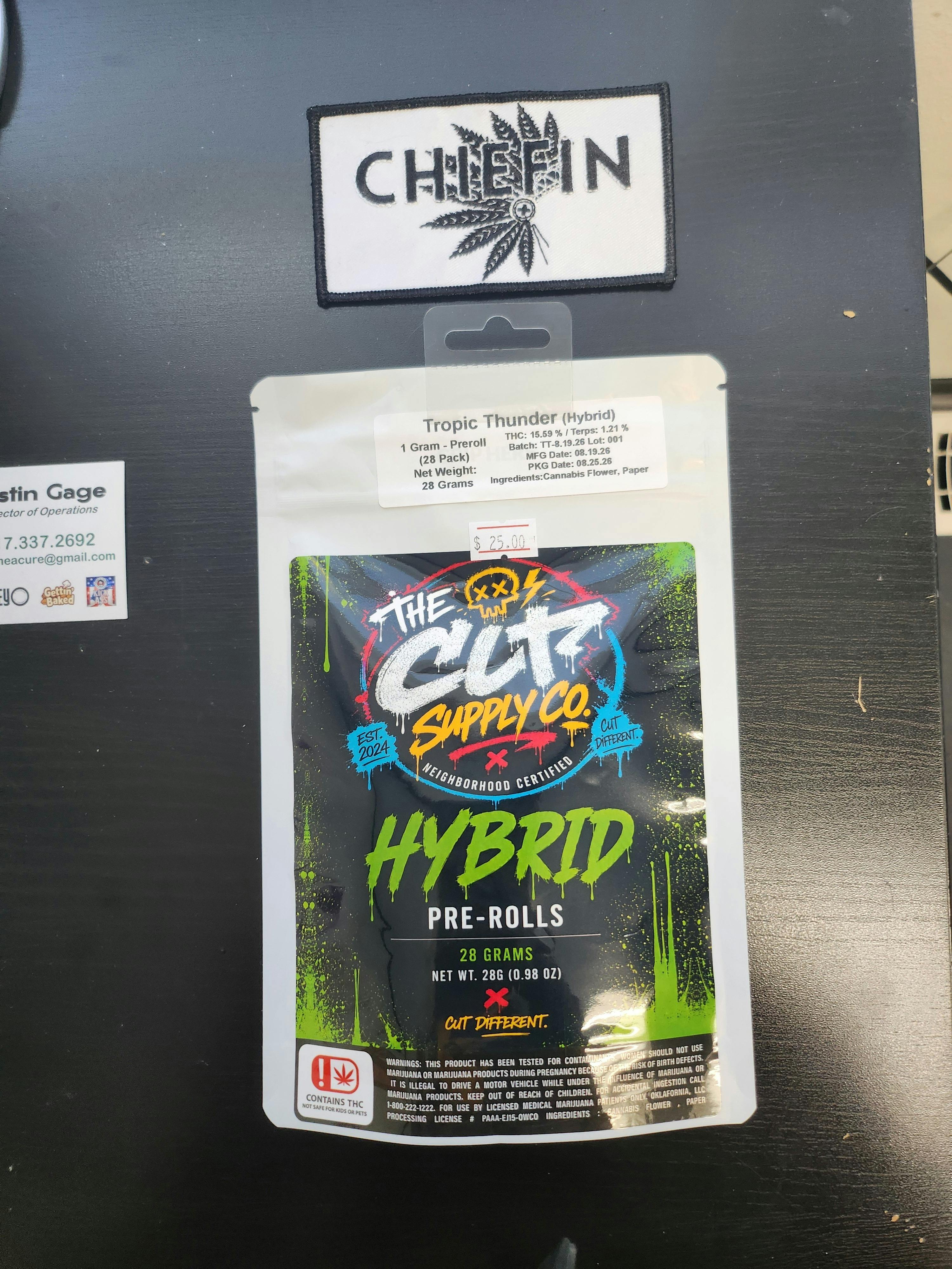 The Cut Tropic Thunder 1 Gram Pre Roll ( 28 Pack)