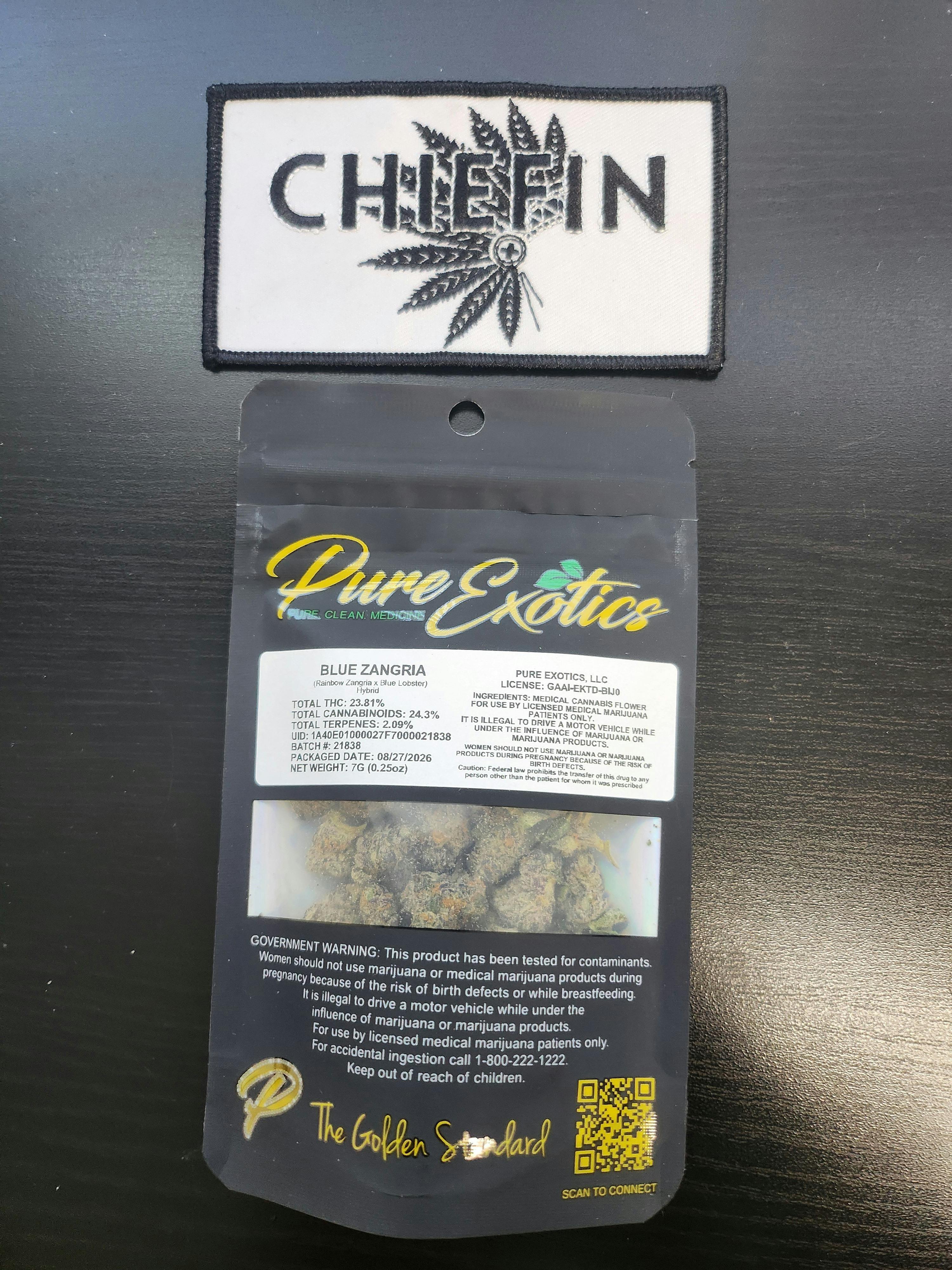 Pur Exotics Blue Zangria - Pre-Packaged 7g