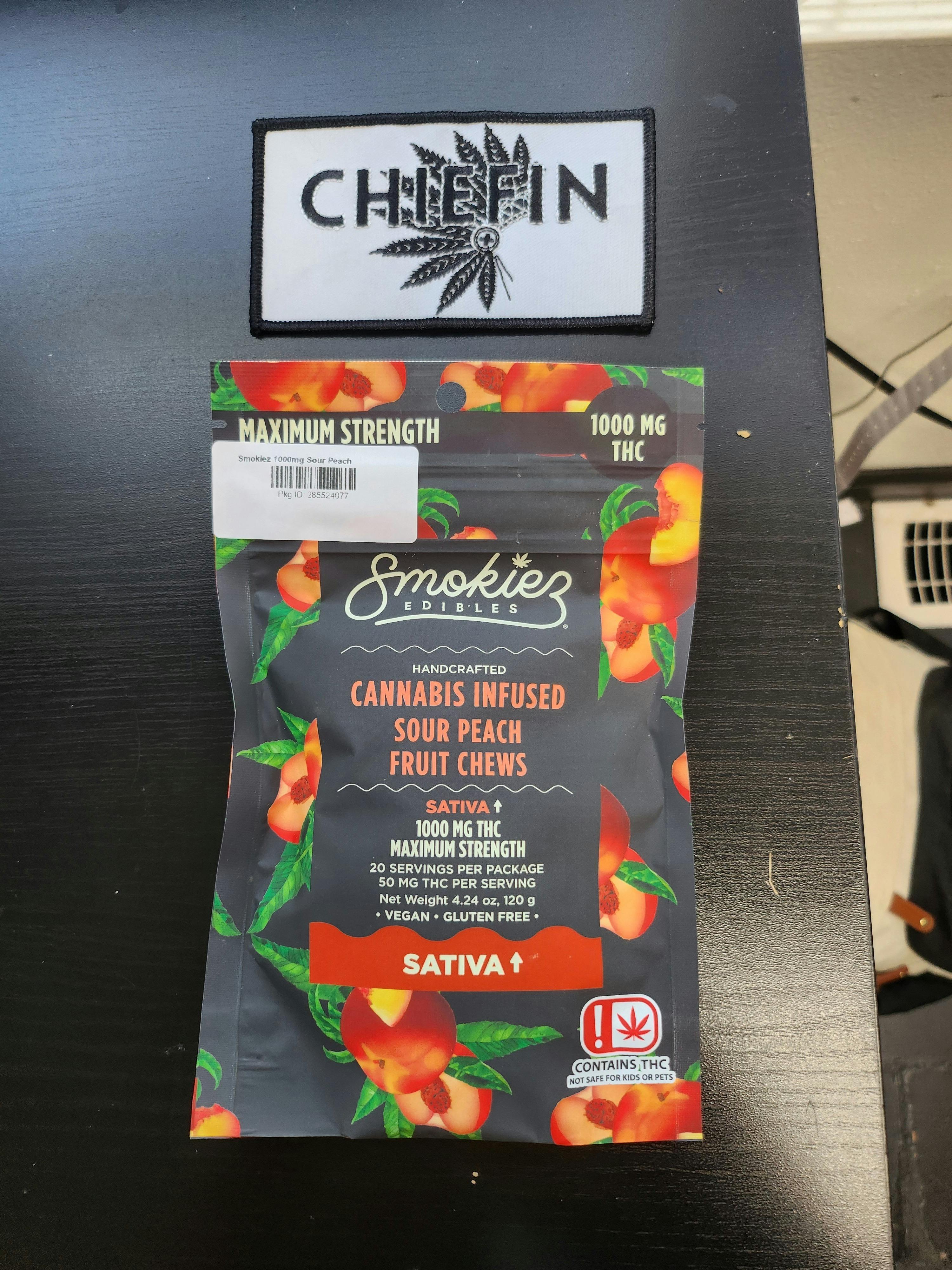Sour Peach Gummies | 1000mg | 20ct | 50mg/ea