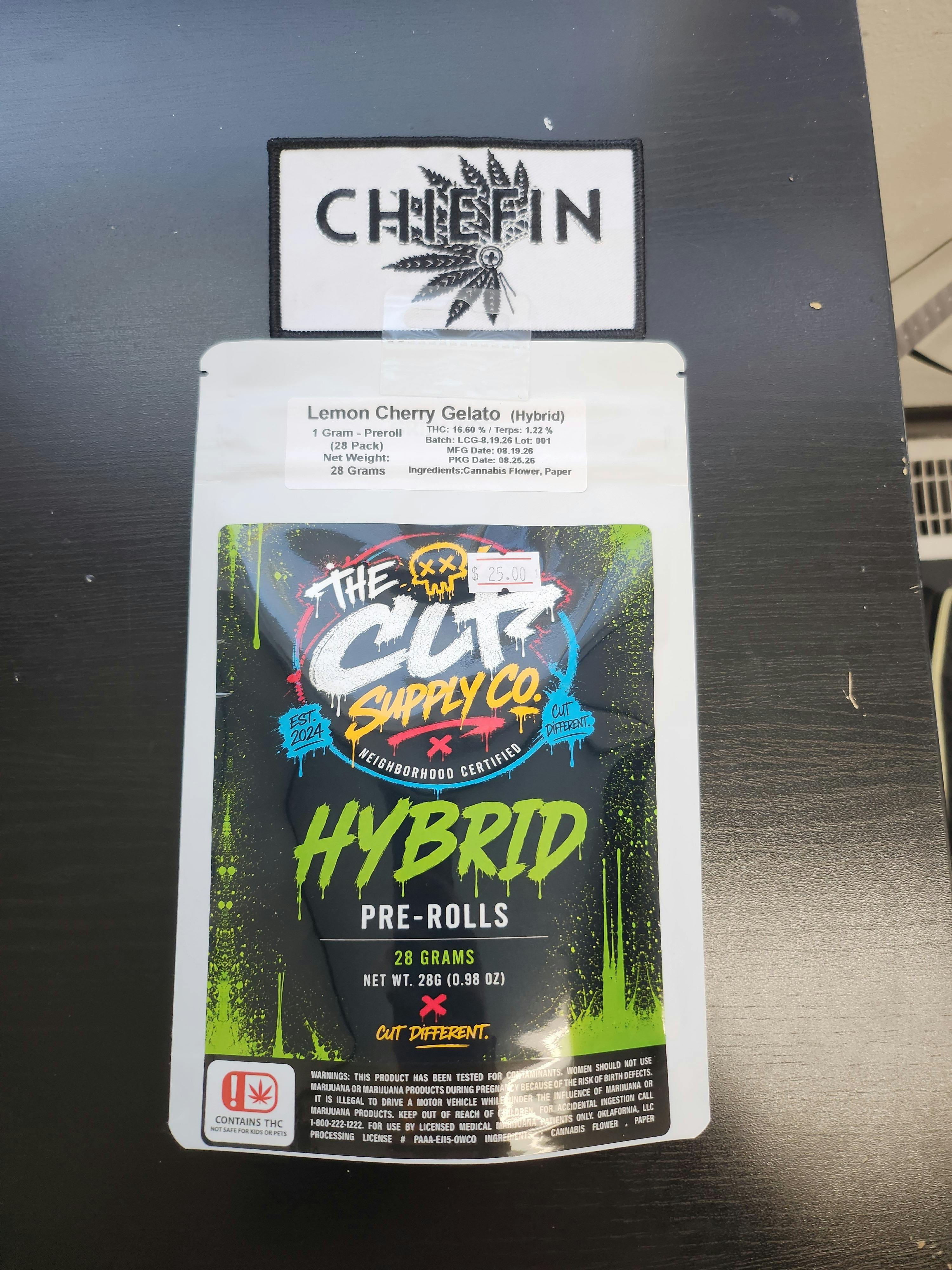 The Cut Lemon Cherry Gelato 1 Gram Pre Roll ( 28 Pack )