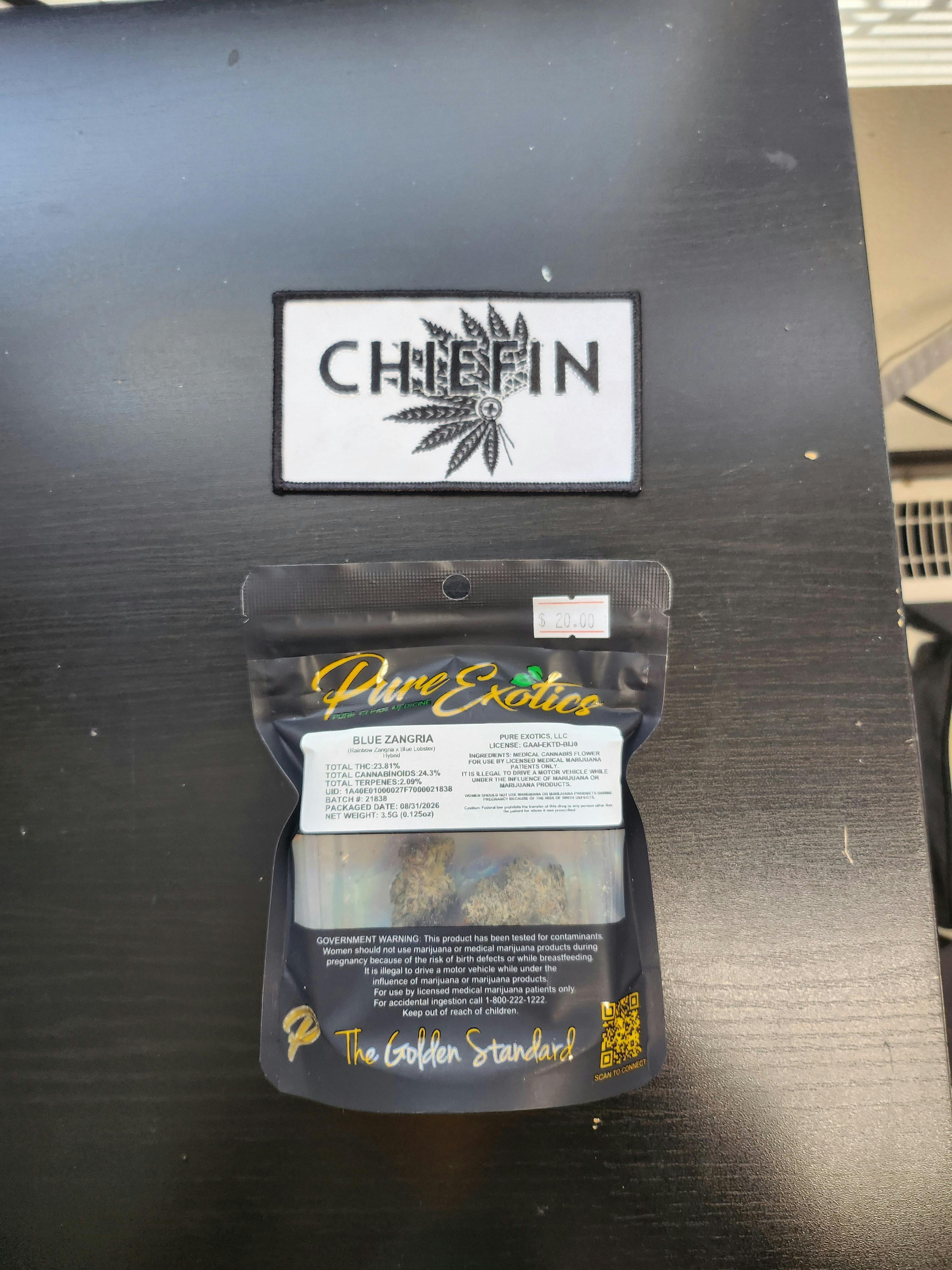 Pur Exotics Blue Zangria - Pre-Packaged 3.5g
