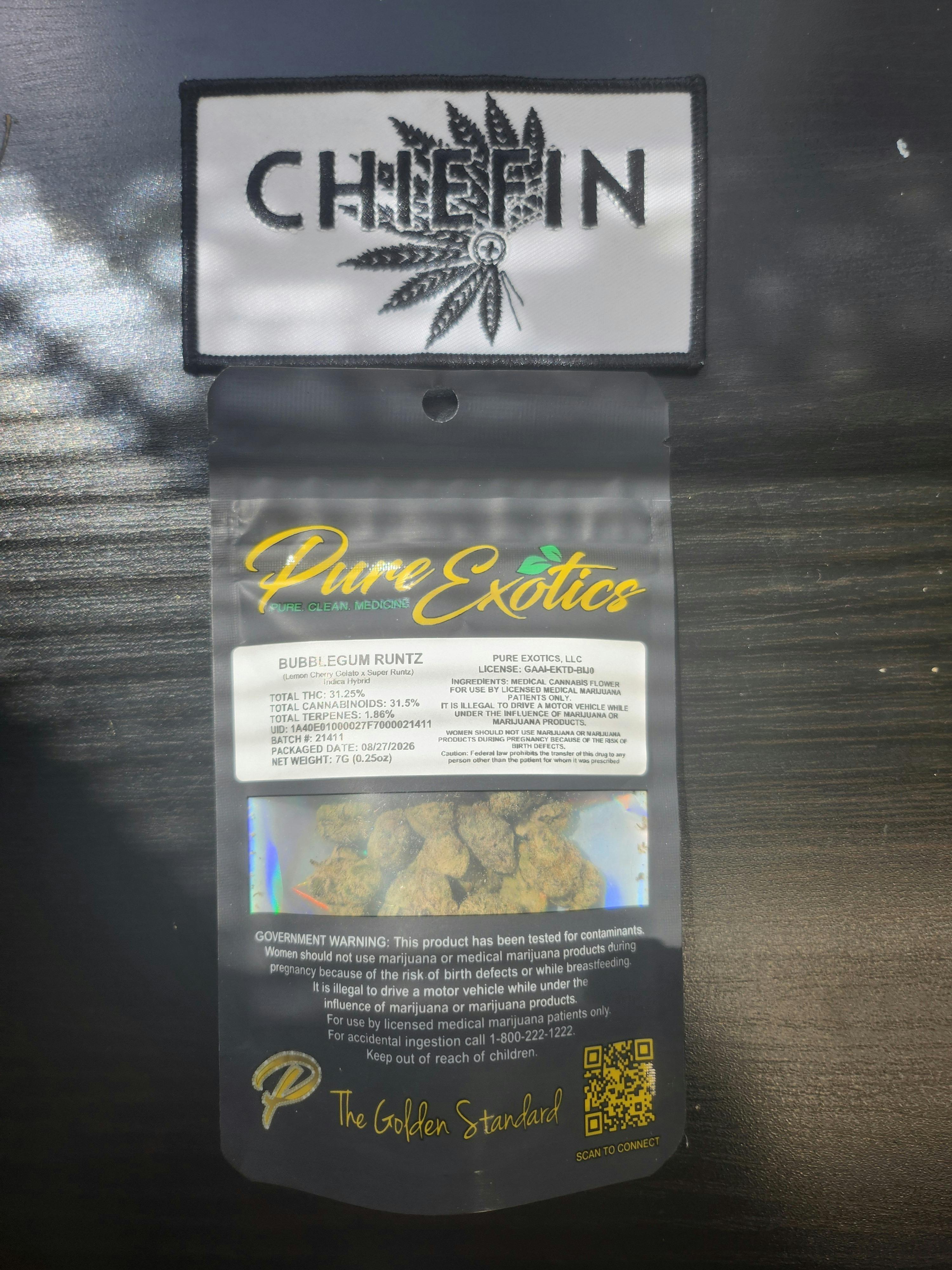 Pur Exotics Bubblegum Runtz - Pre-Packaged 7g