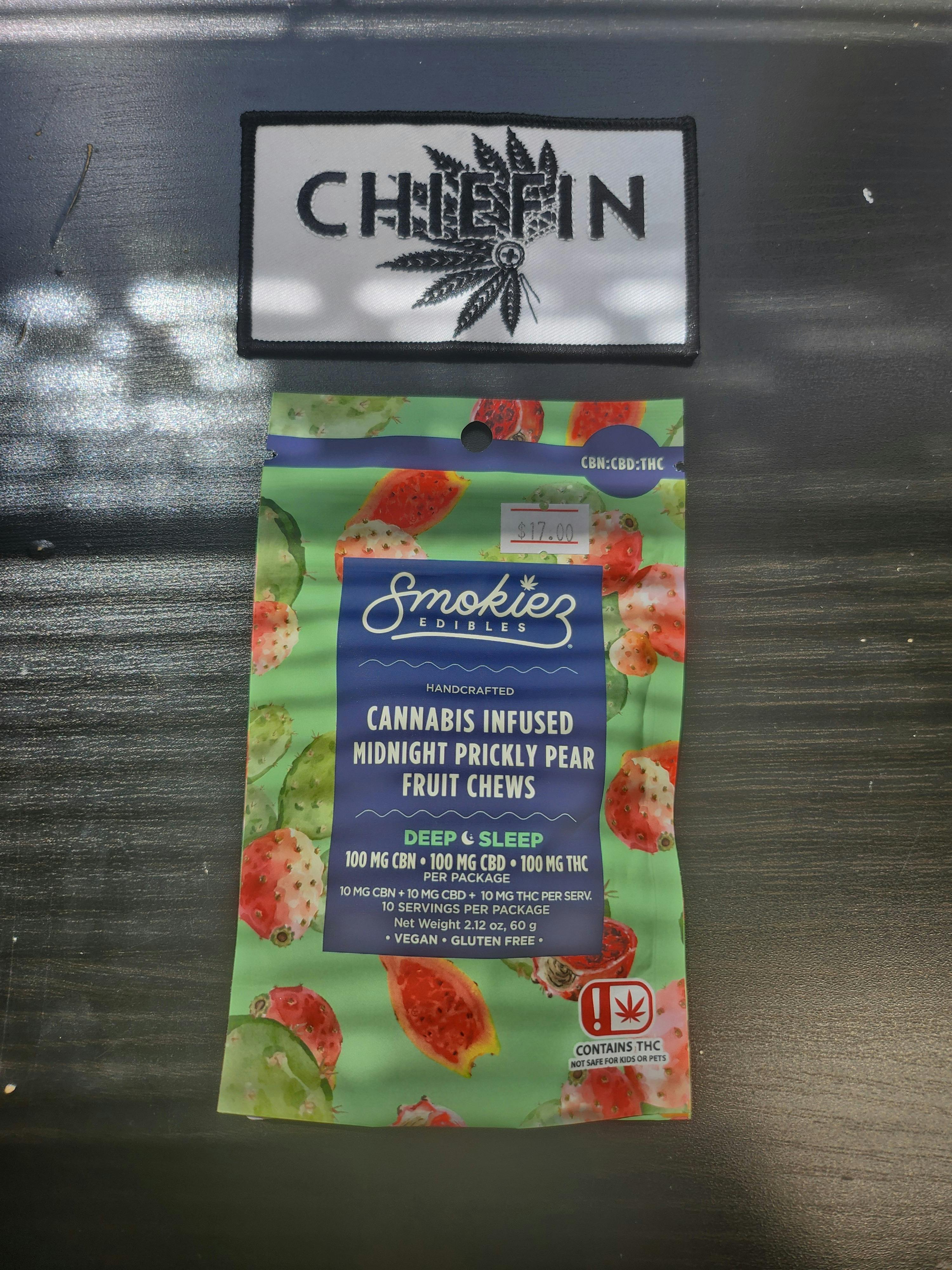 Sour Midnight Prickly Pear 1:1:1 THC:CBD:CBN Gummies | 10ct | 10mg/ea