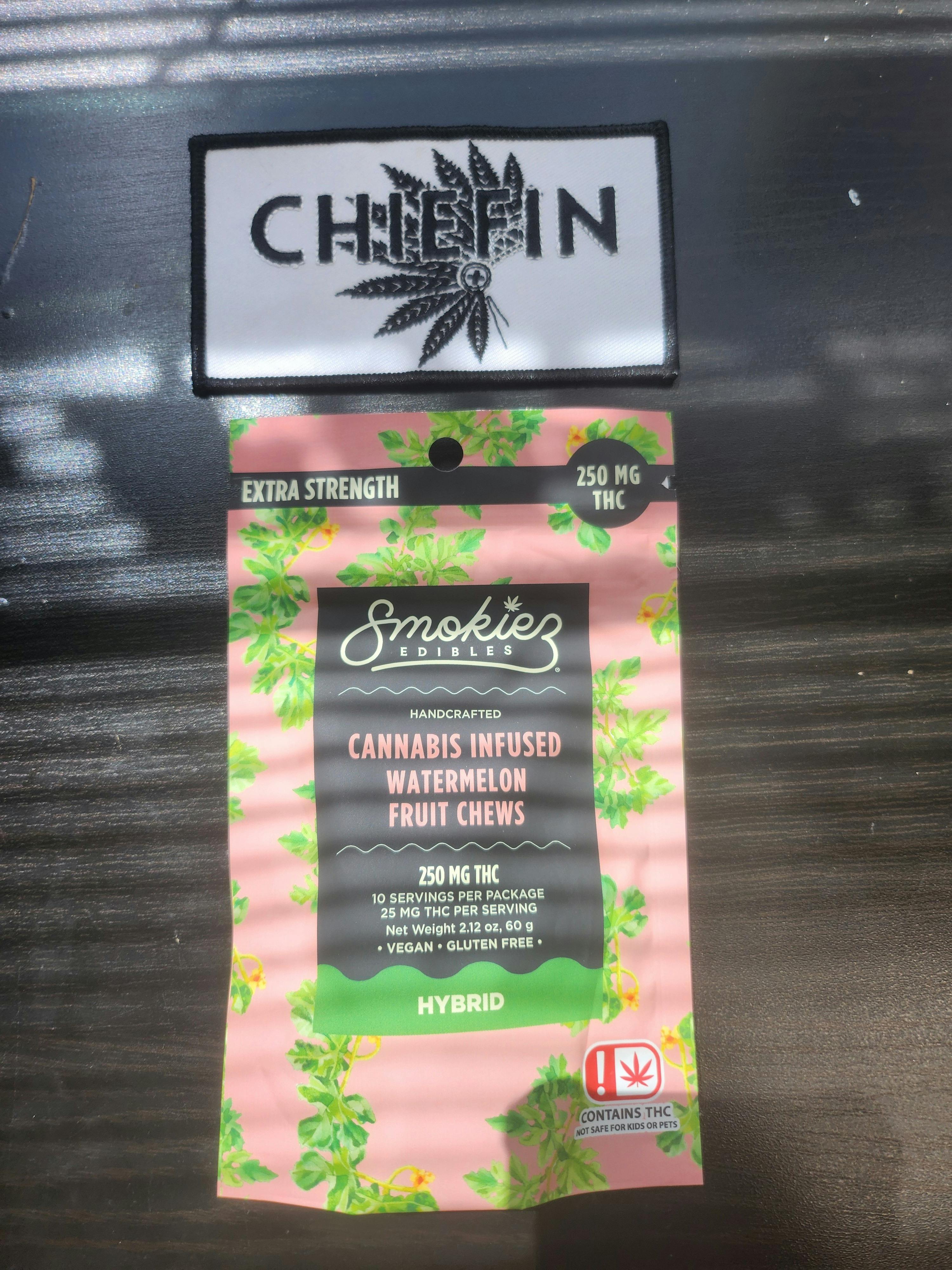 Watermelon Fruit Chews | 250mg | 10ct | 25mg/ea