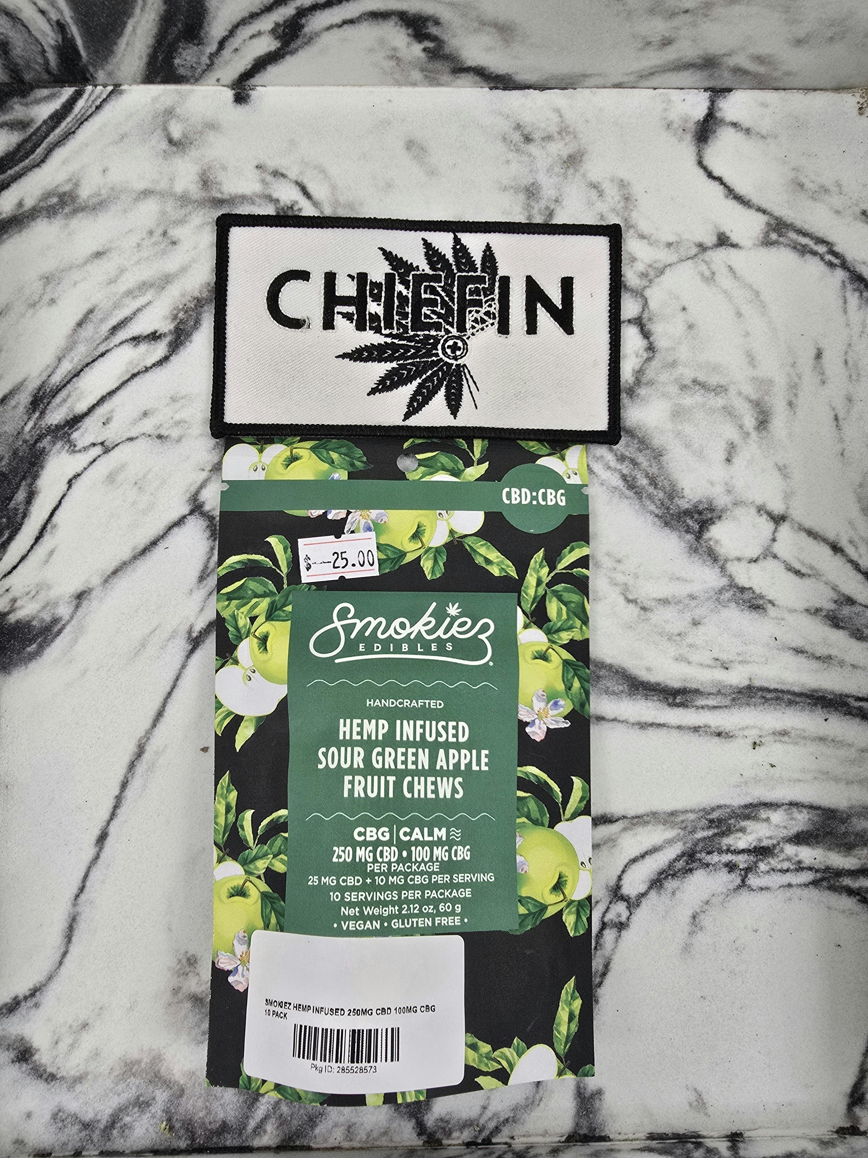 SMOKIEZ HEMP INFUSED 250MG CBD 100MG CBG 10 PACK by Smokiez
