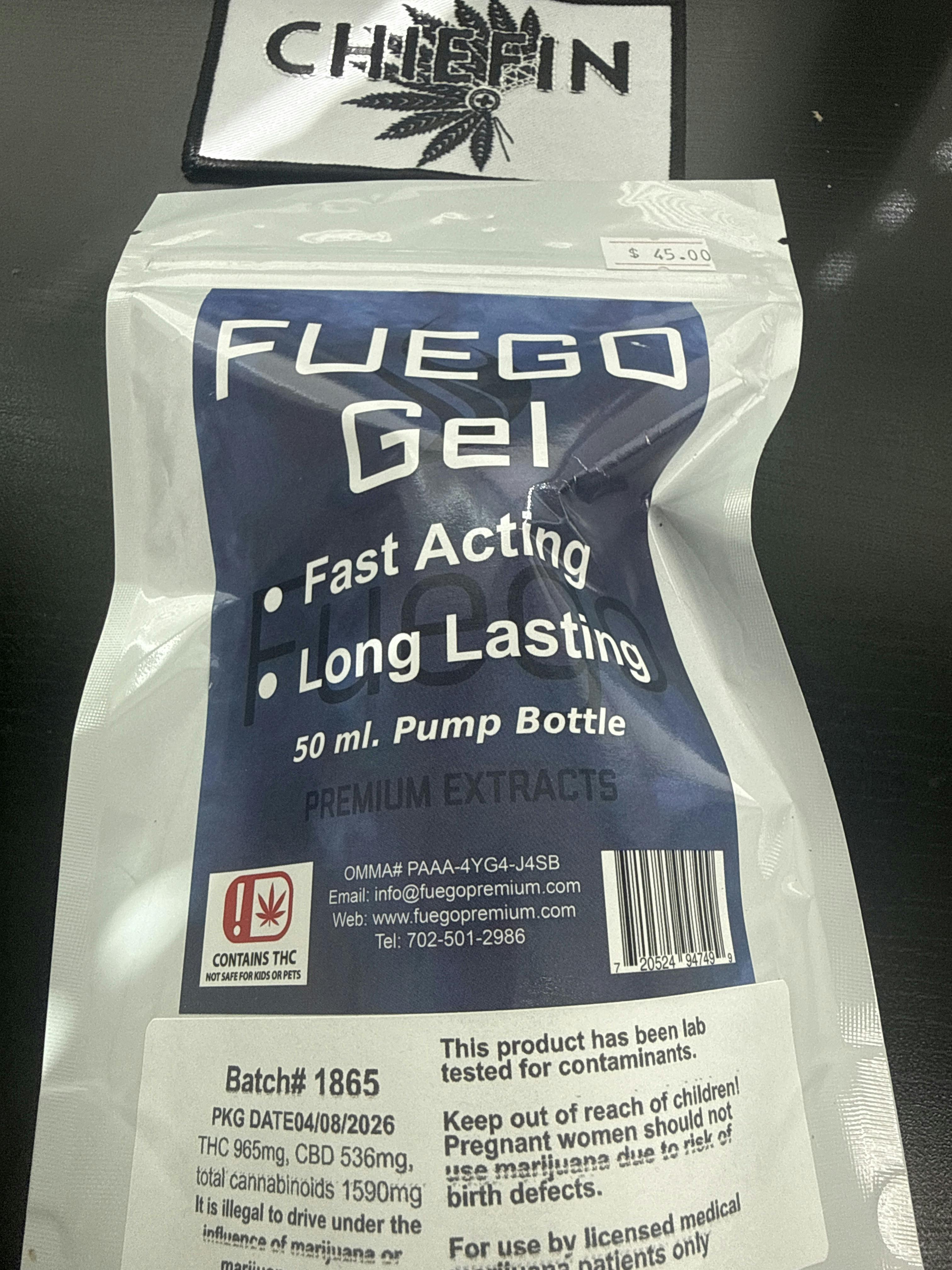 Fuego Pain Gel