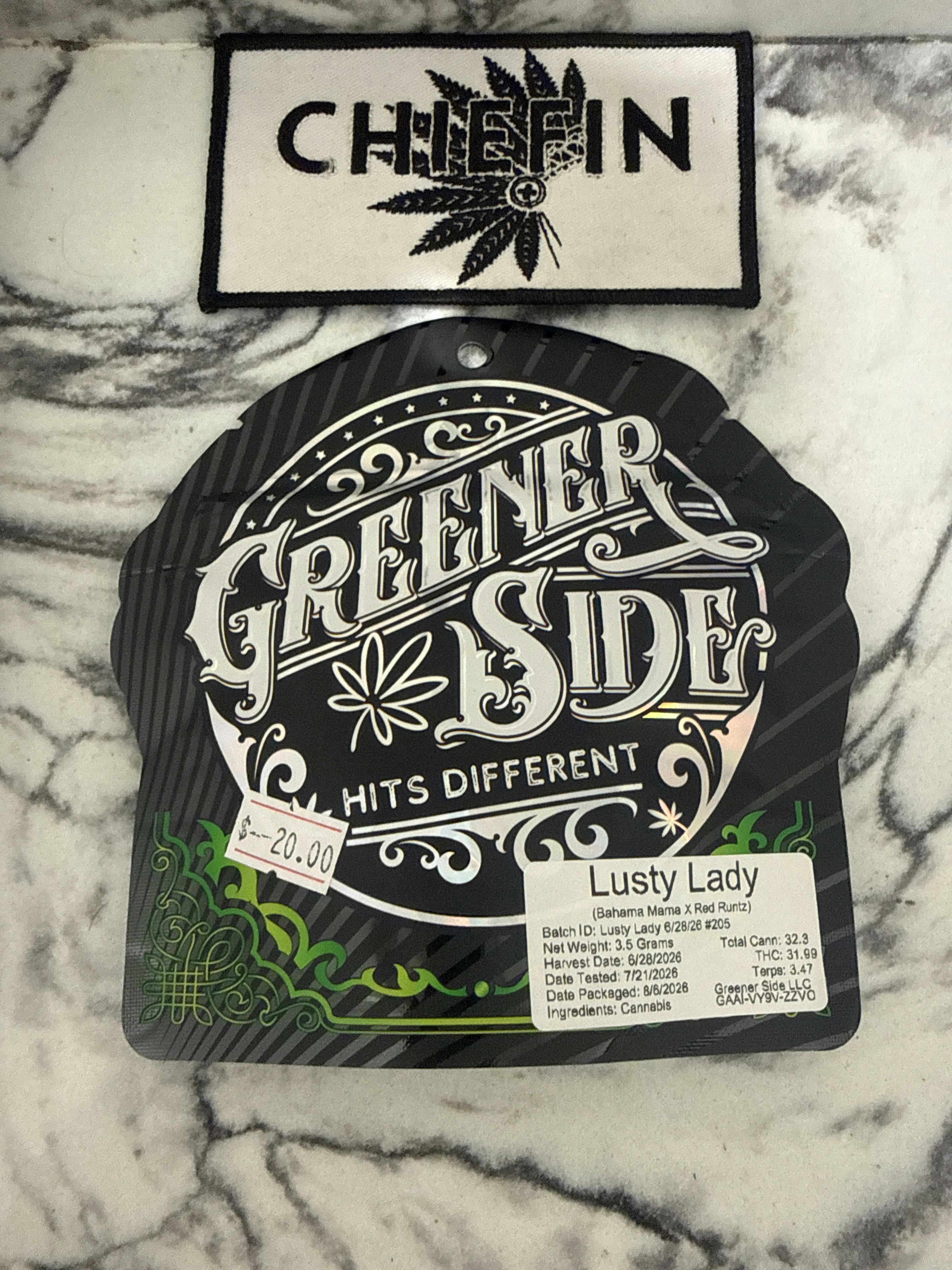 Greener Side Bigs Flower - Lusty Lady - 3.5g