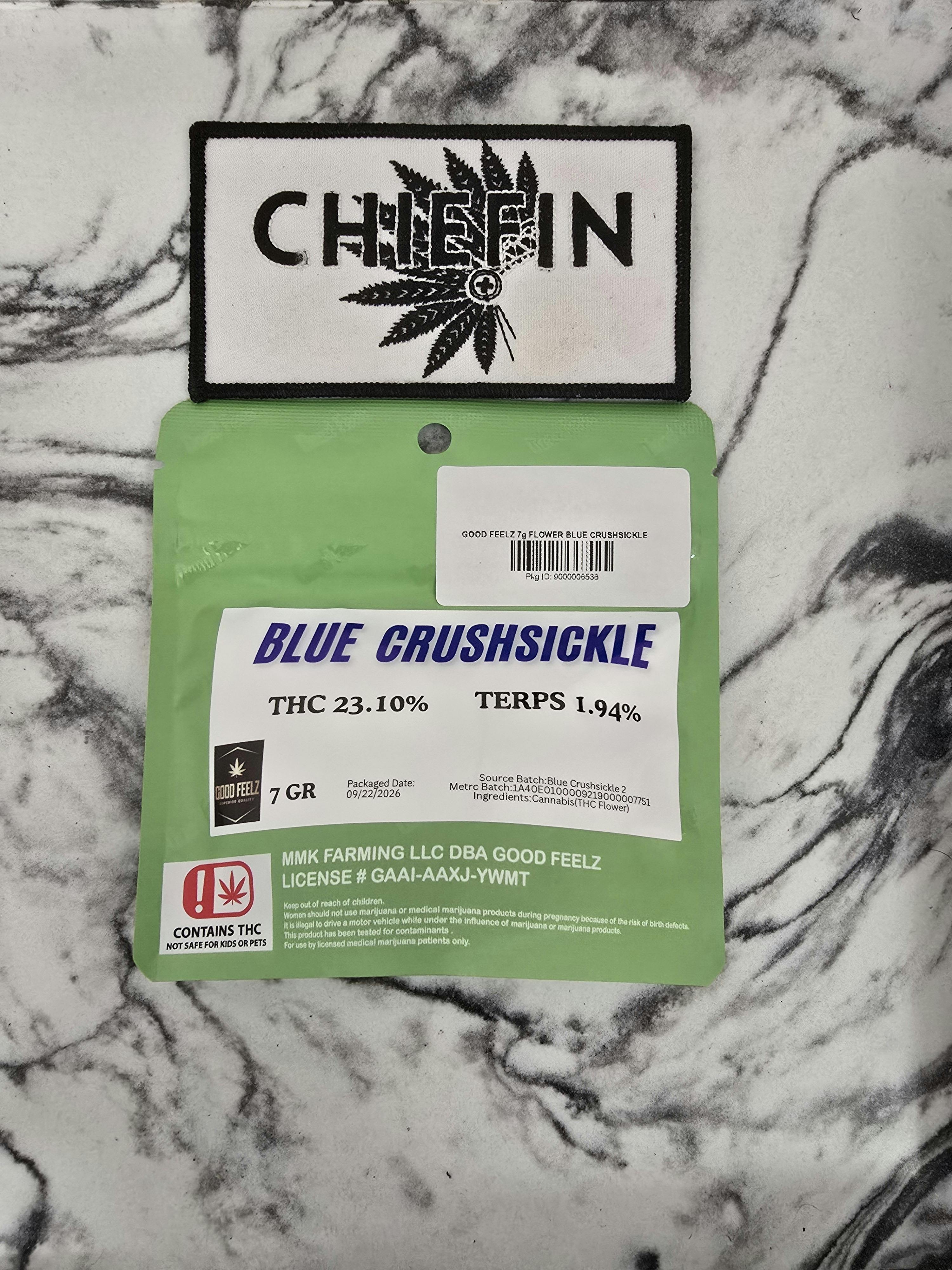 GOOD FEELZ 7g FLOWER BLUE CRUSHSICKLE