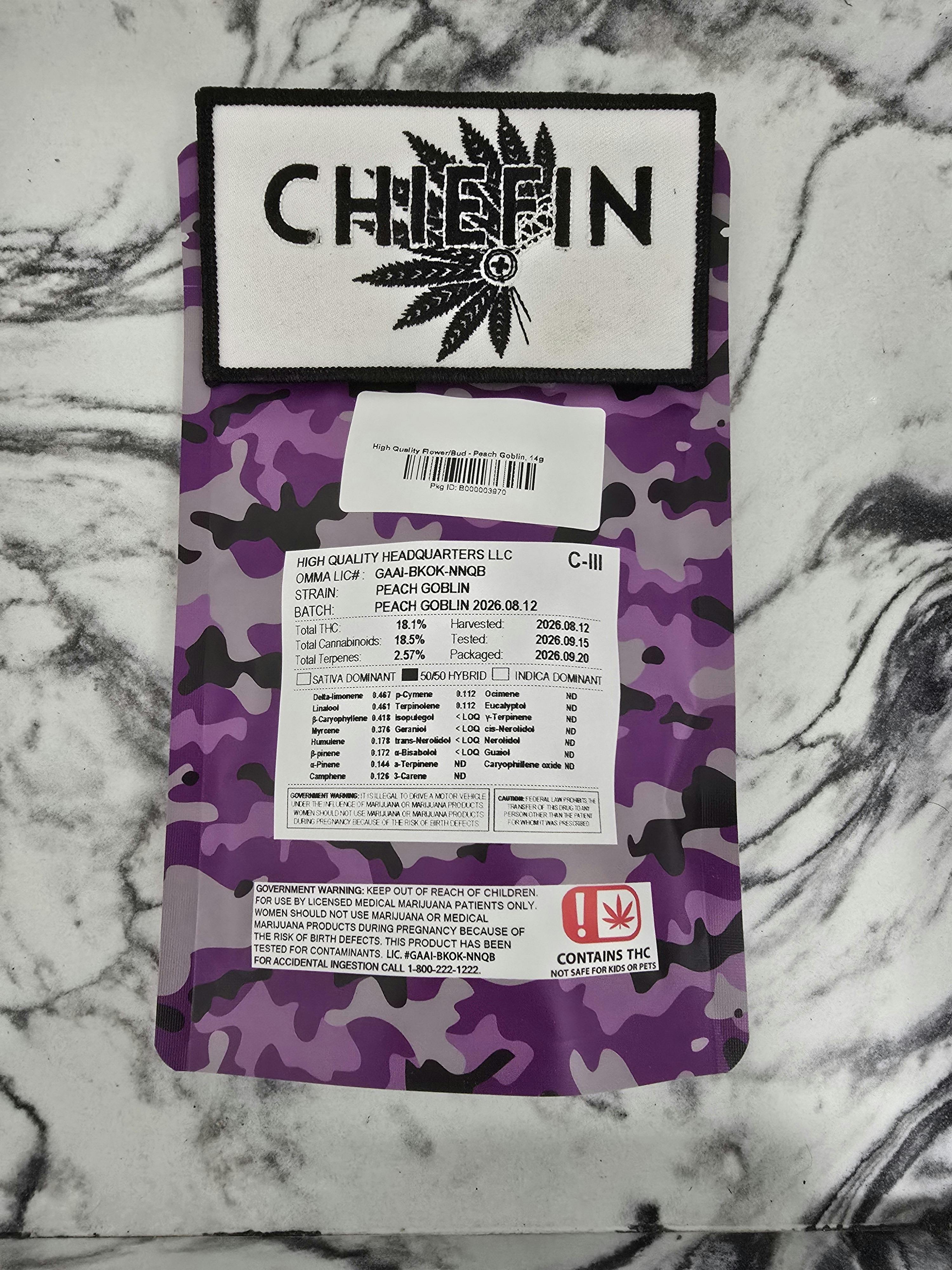 High Quality Flower/Bud - Peach Goblin, 14g