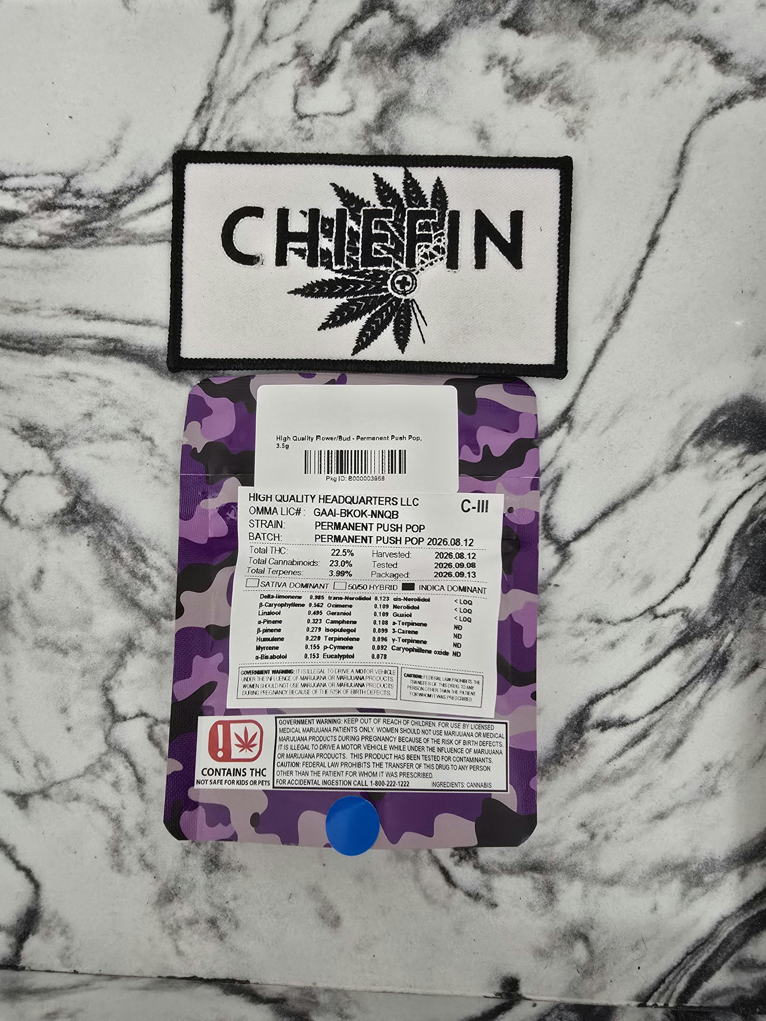 High Quality Flower/Bud - Permanent Push Pop, 3.5g