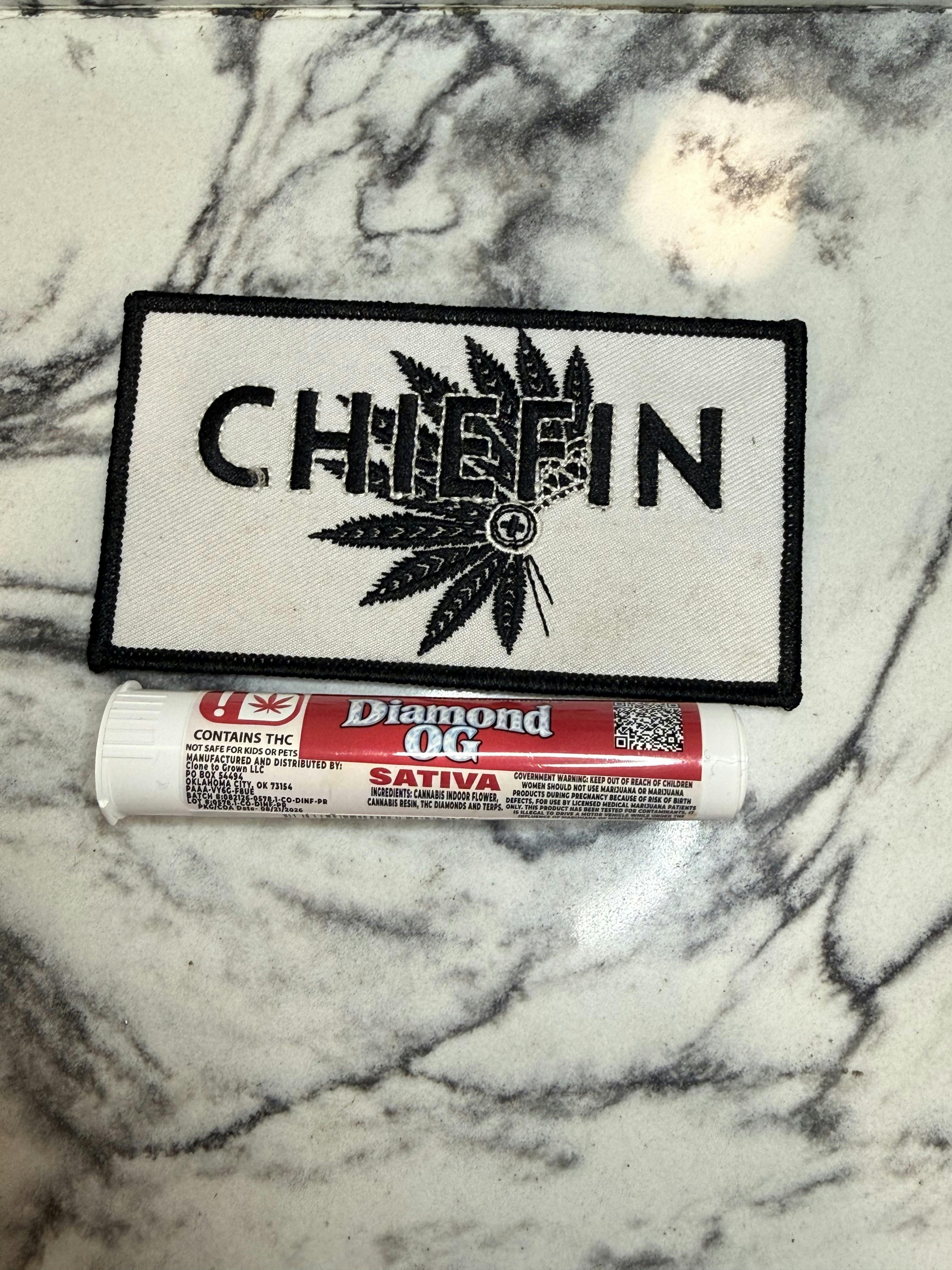 Cartel Oil Co | Diamond Infused Pre-Roll | Sativa | Diamond OG | 1.2g