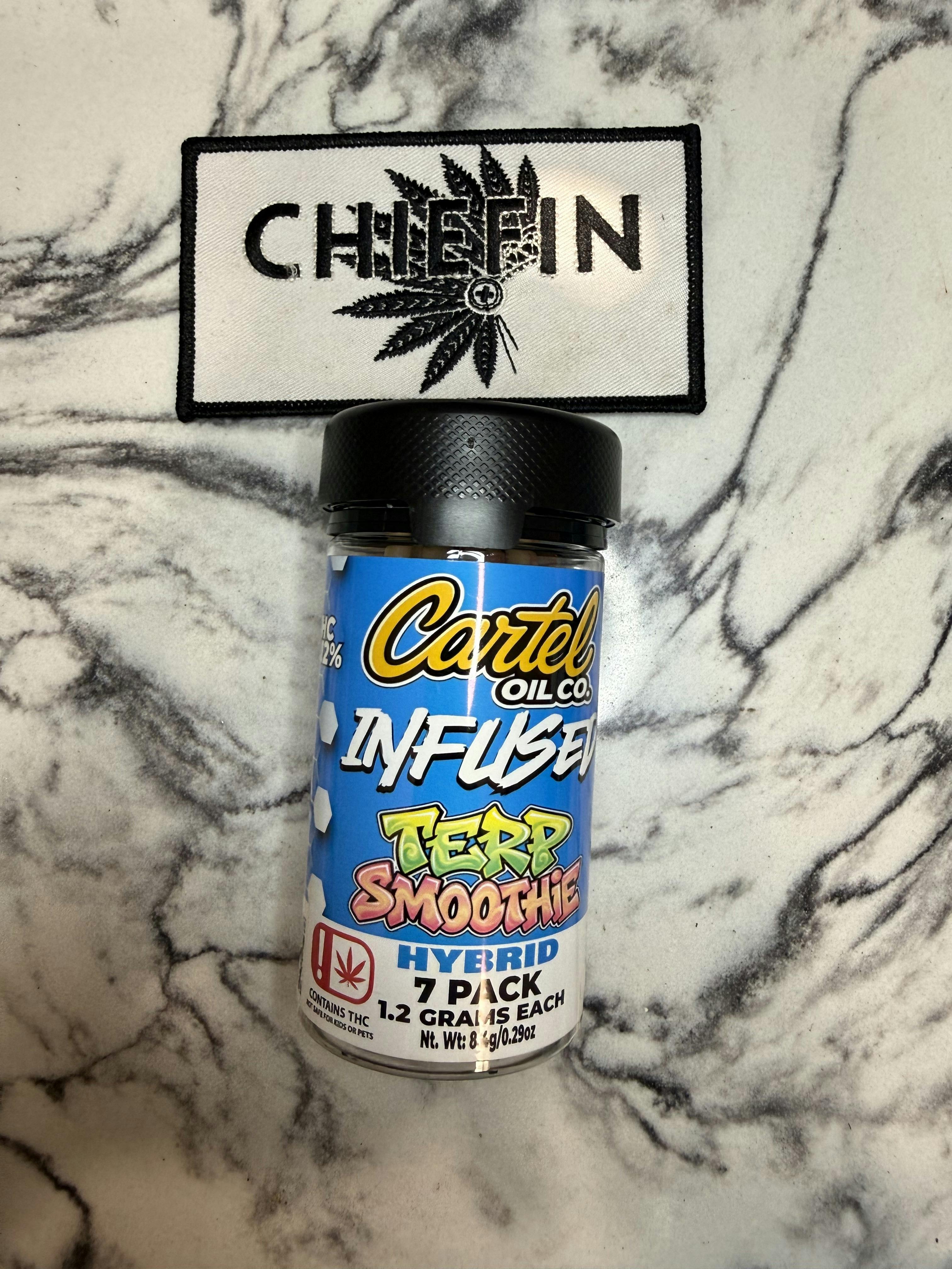 Cartel Oil Co | Infused Pre-Roll Bundle | Hybrid | Terp Smoothie | 8.4g