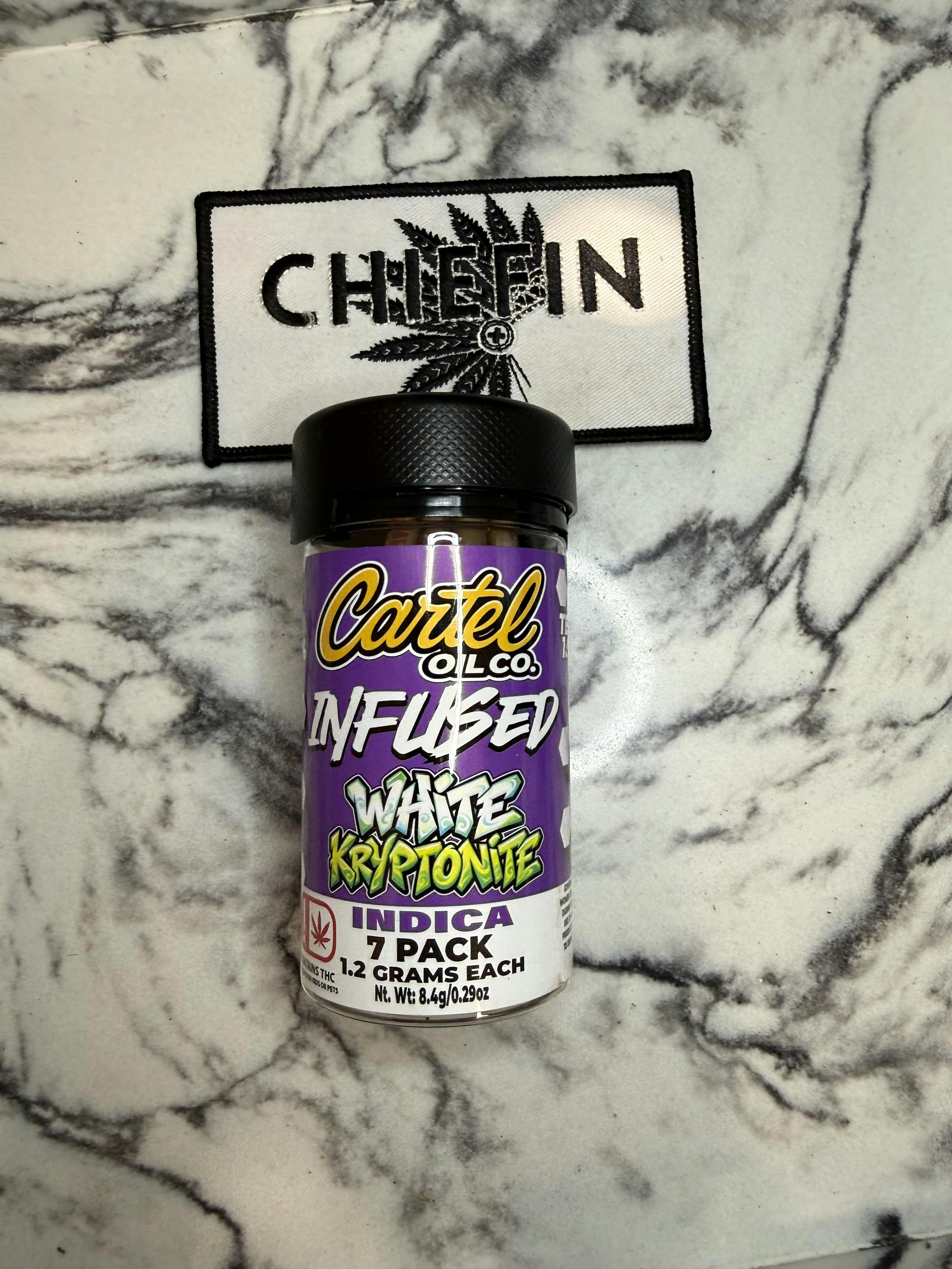 Cartel Oil Co | Infused Pre-Roll Bundle | Indica | White Kryptonite | 8.4g
