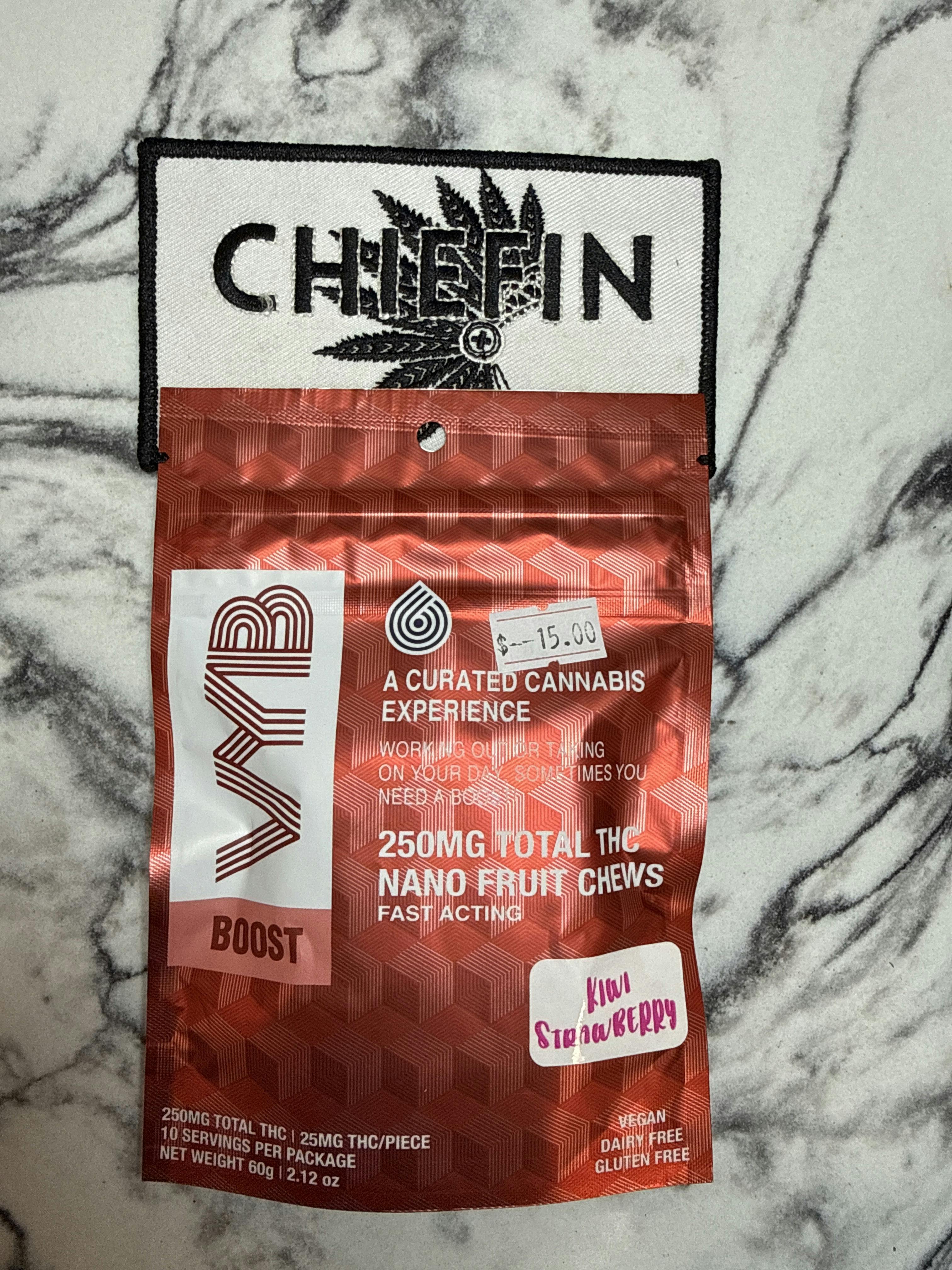VYB Nano Fruit Chews 250mg - Boost - Kiwi Strawberry