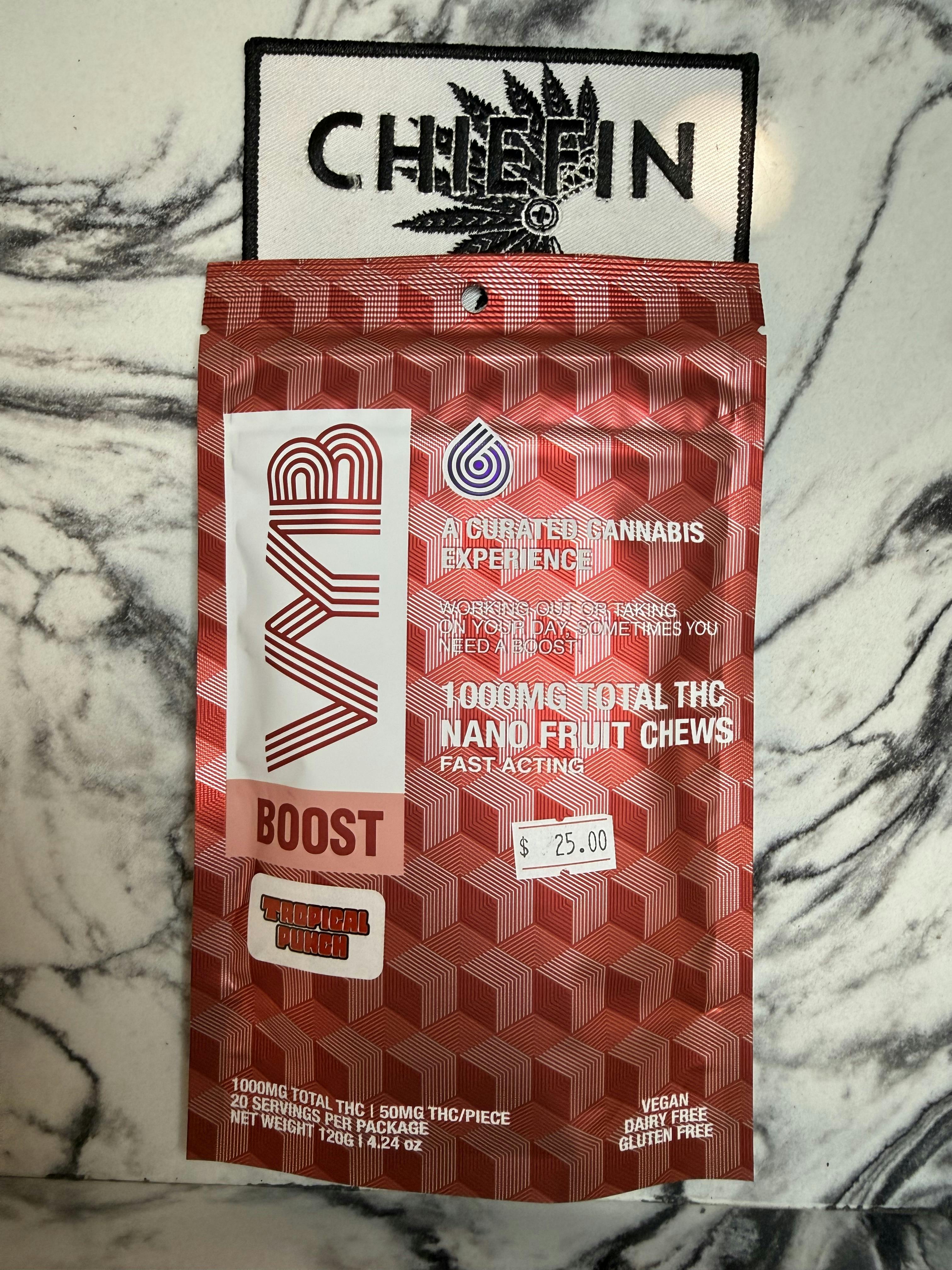 VYB Nano Fruit Chews 1000mg - Boost - Tropical Punch