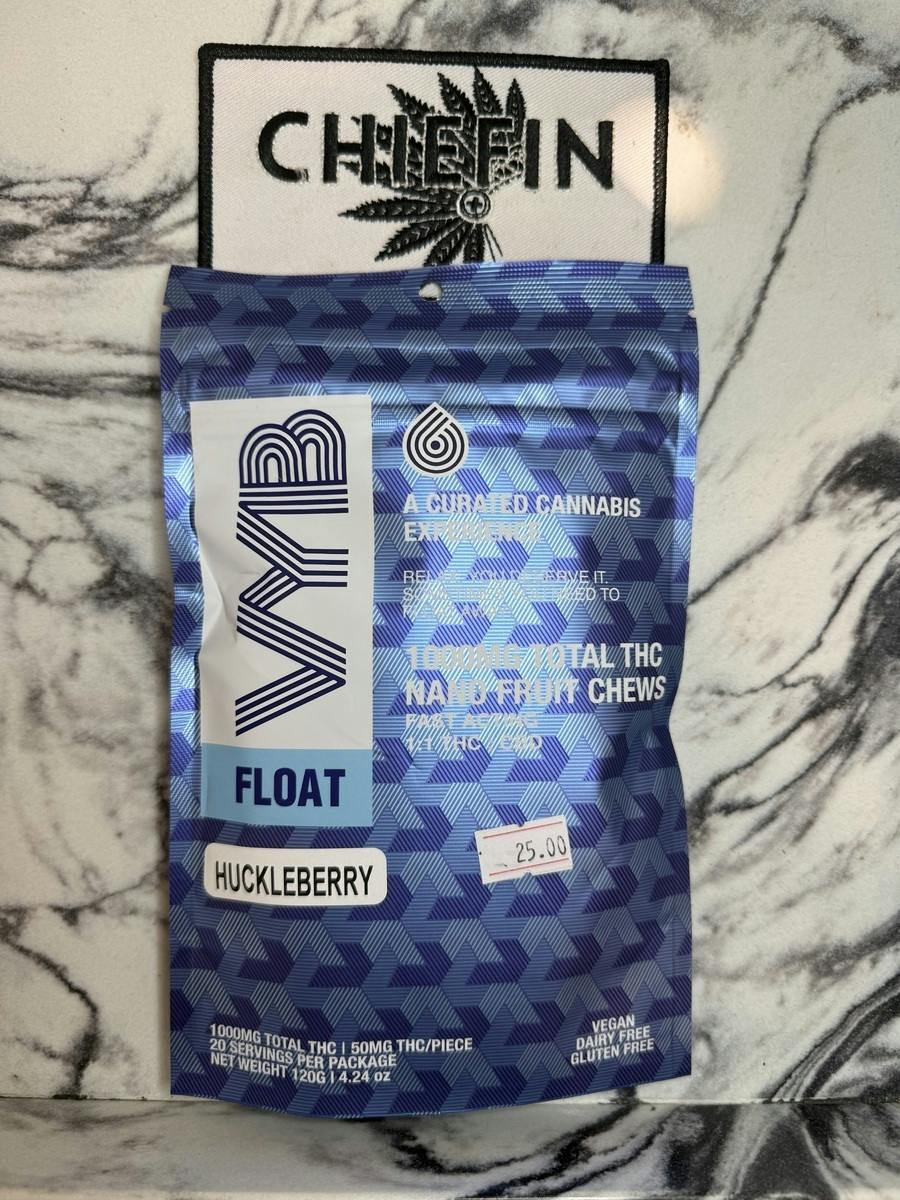 VYB Nano Fruit Chews 1000mg - Float - Hucklebrry THC + CBD