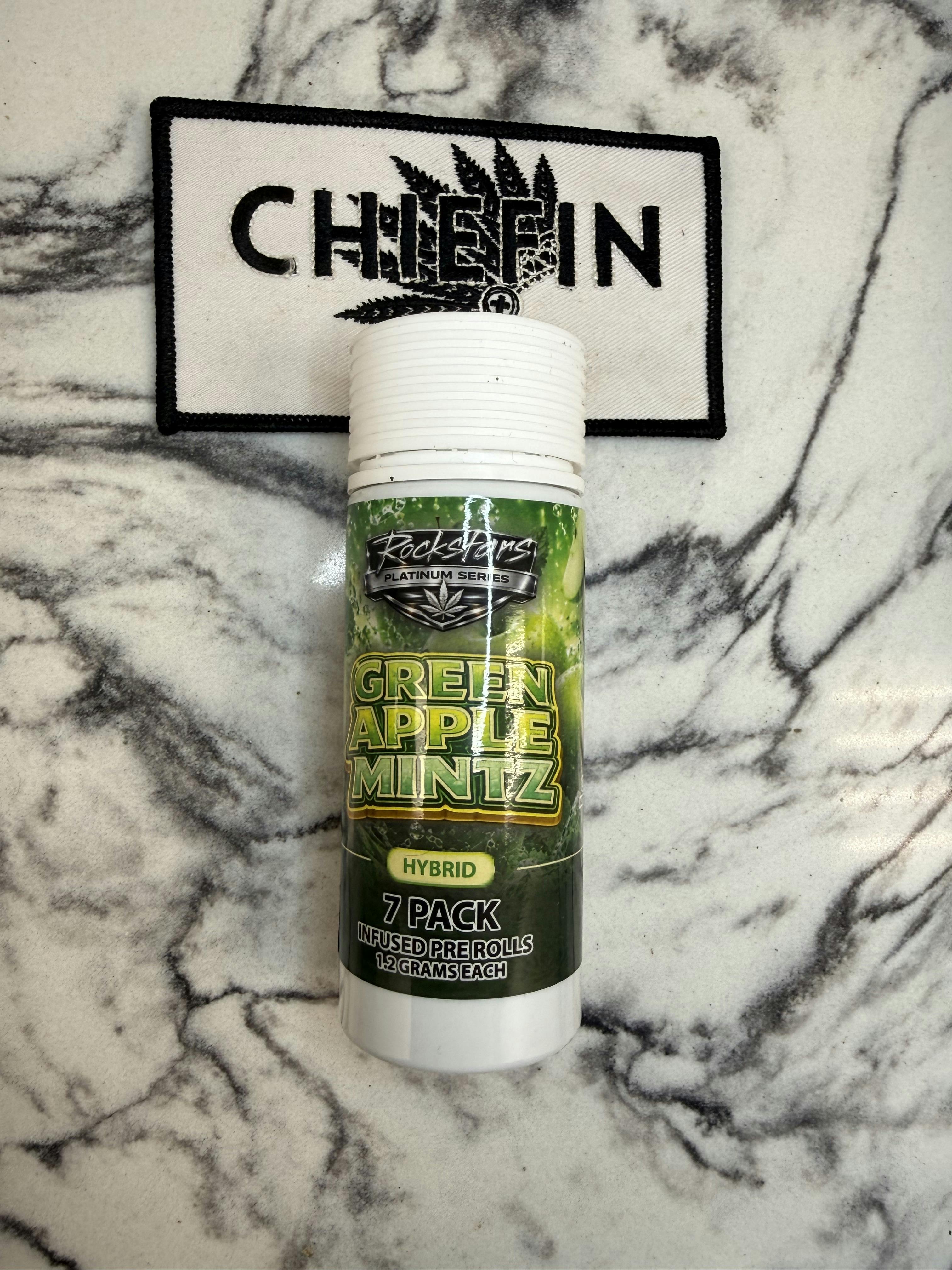 Rockstars Platinum | Infused | Green Apple Mintz | 1.2g 7ct